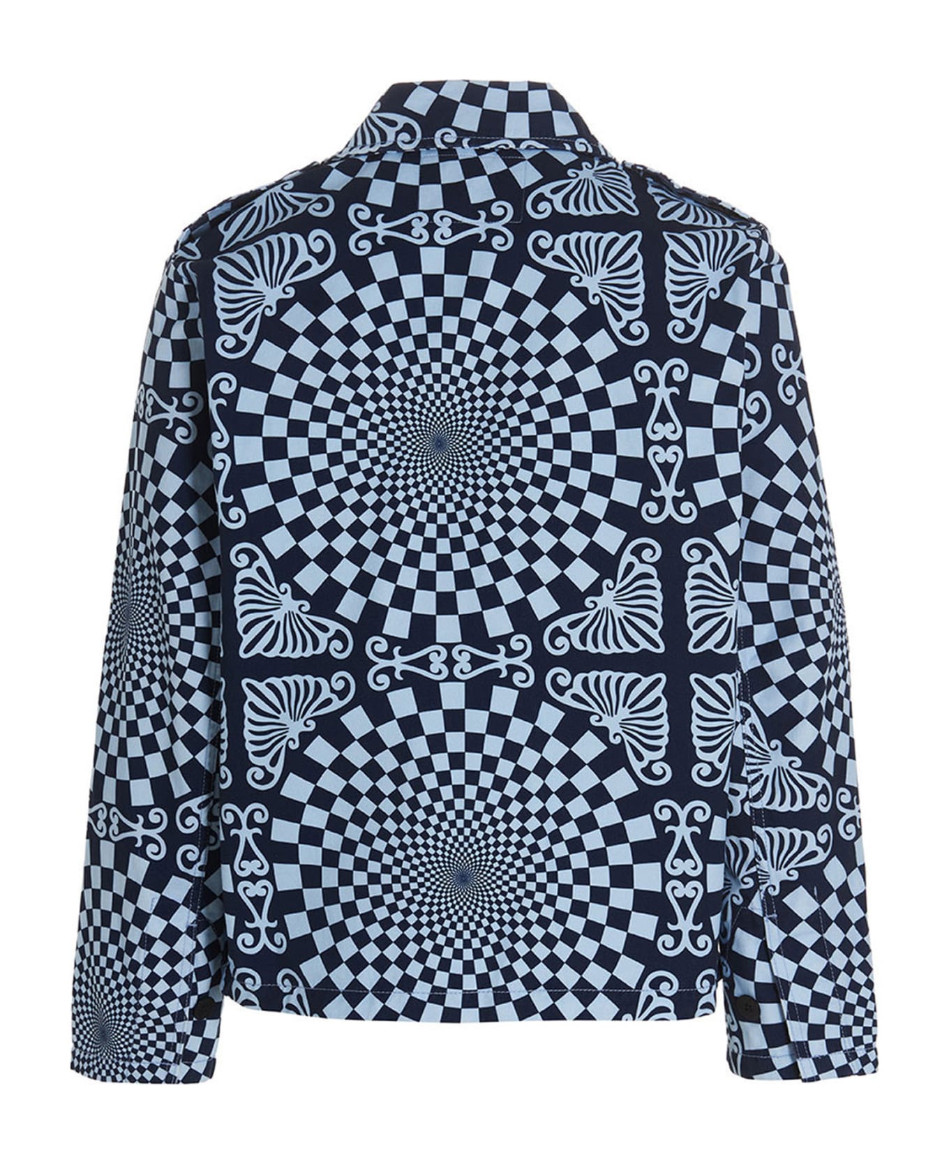 Bluemarble 'folk Checkerboard' Jacket - Blue ジャケット