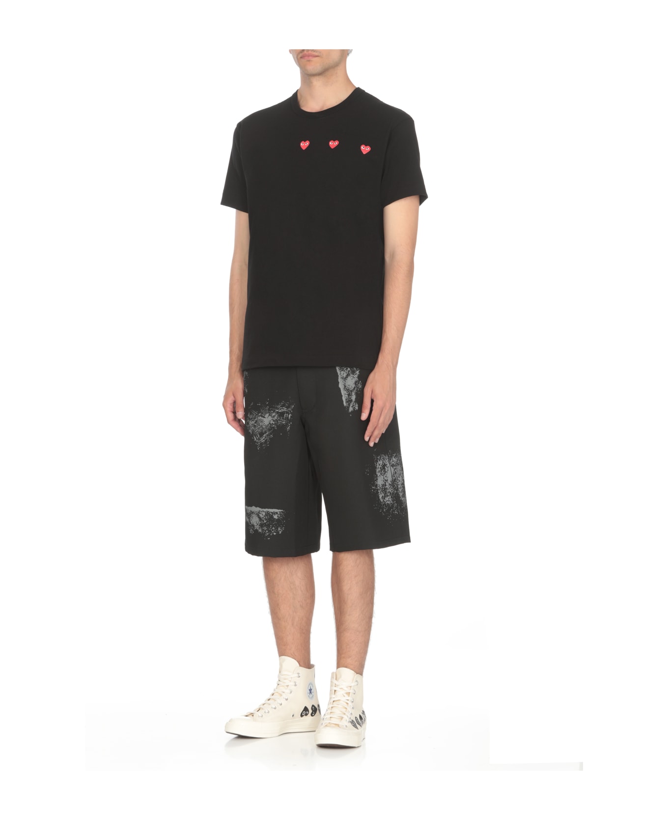 Comme des Garçons Play T-shirt With Logo - Black