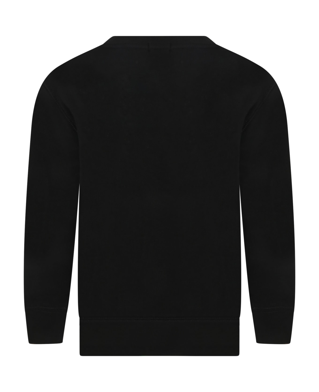 Ralph Lauren Black Sweatshirt For Boy With Pony Logo - Black