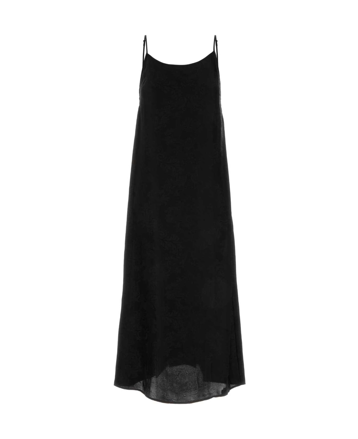 Uma Wang Black Viscose Blend Anaya Dress - BLACK