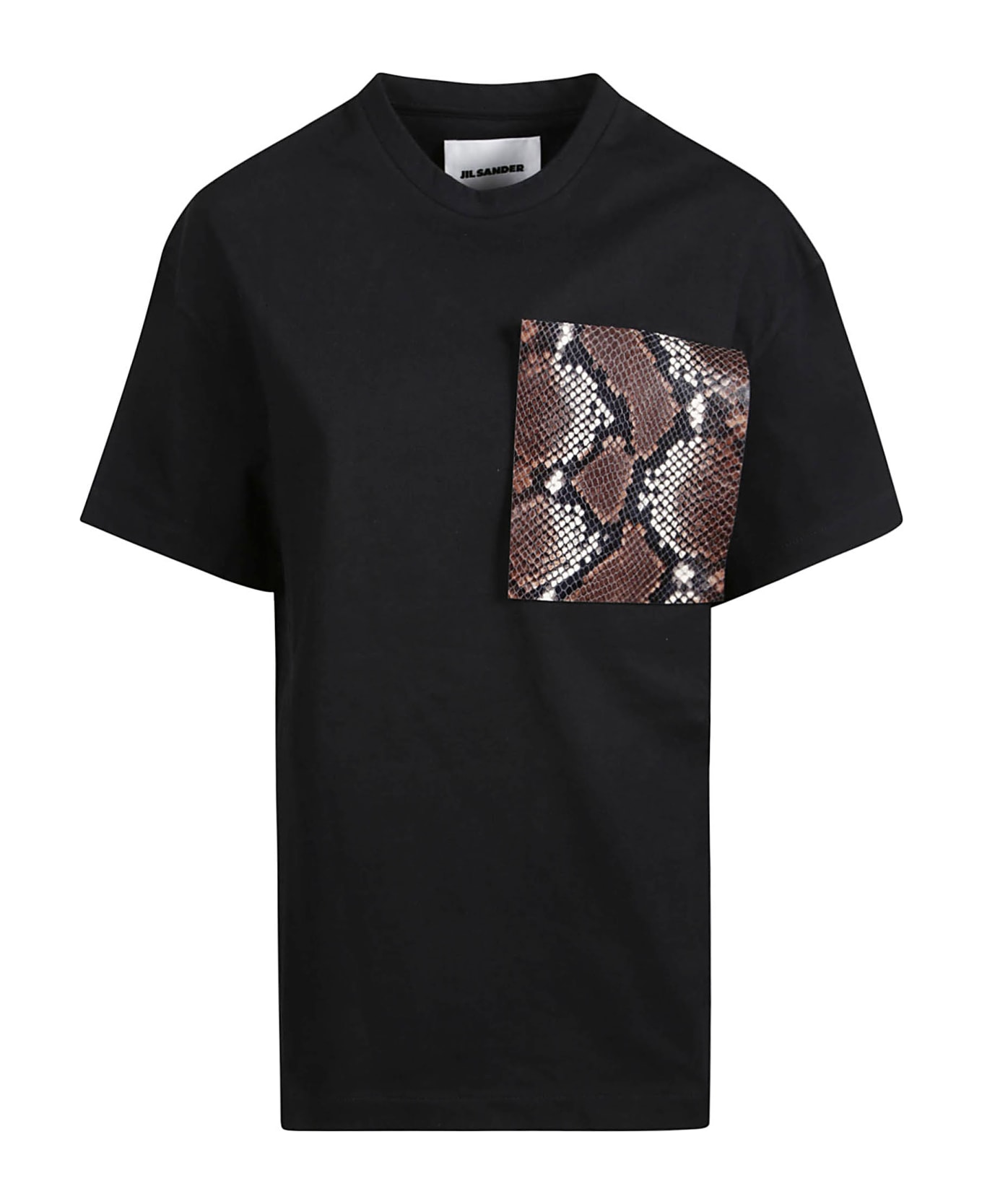 Jil Sander Snake Patch T-shirt - Black Tシャツ