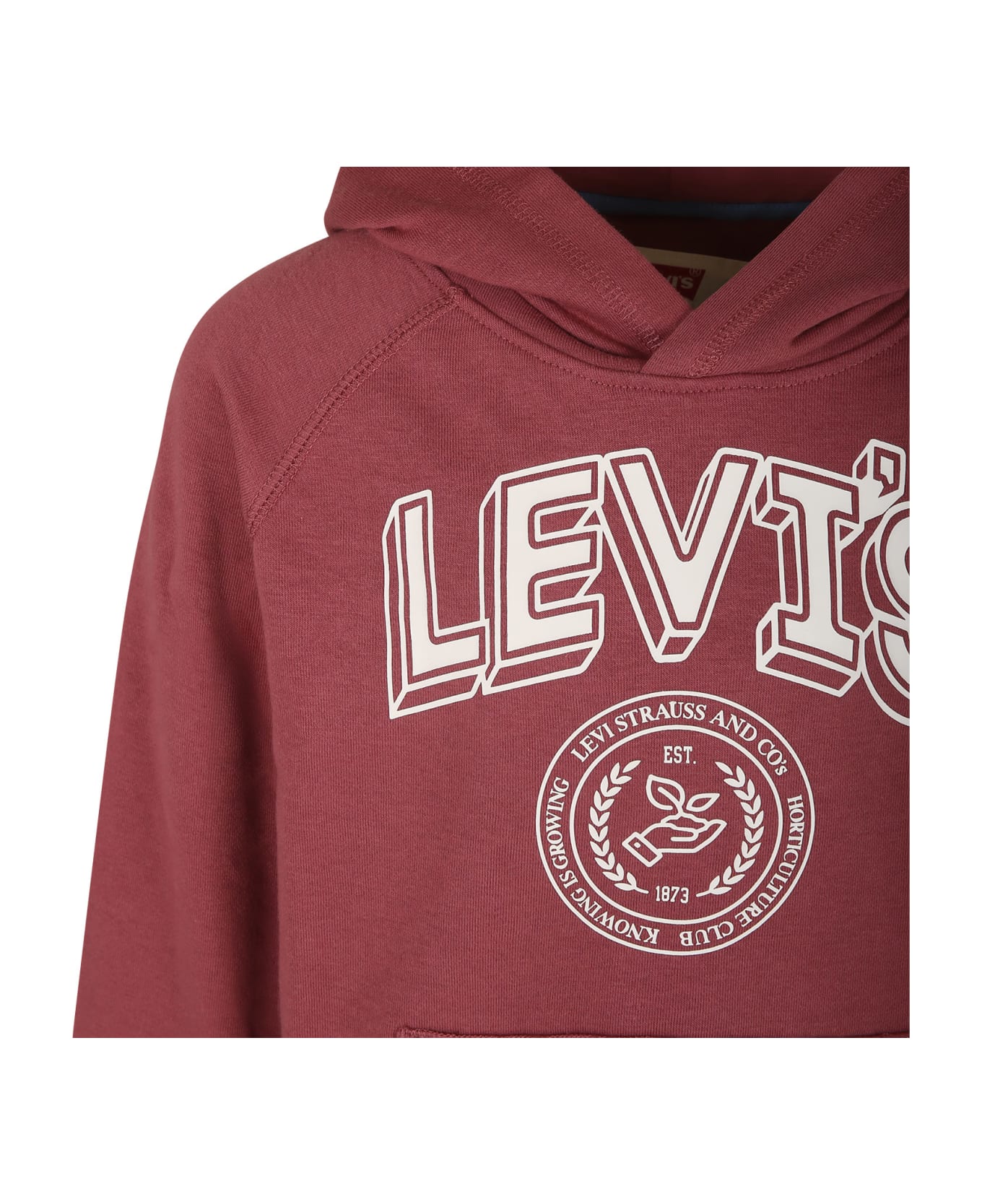 Levi's Red Sweatshirt For Boy With Logo - Red