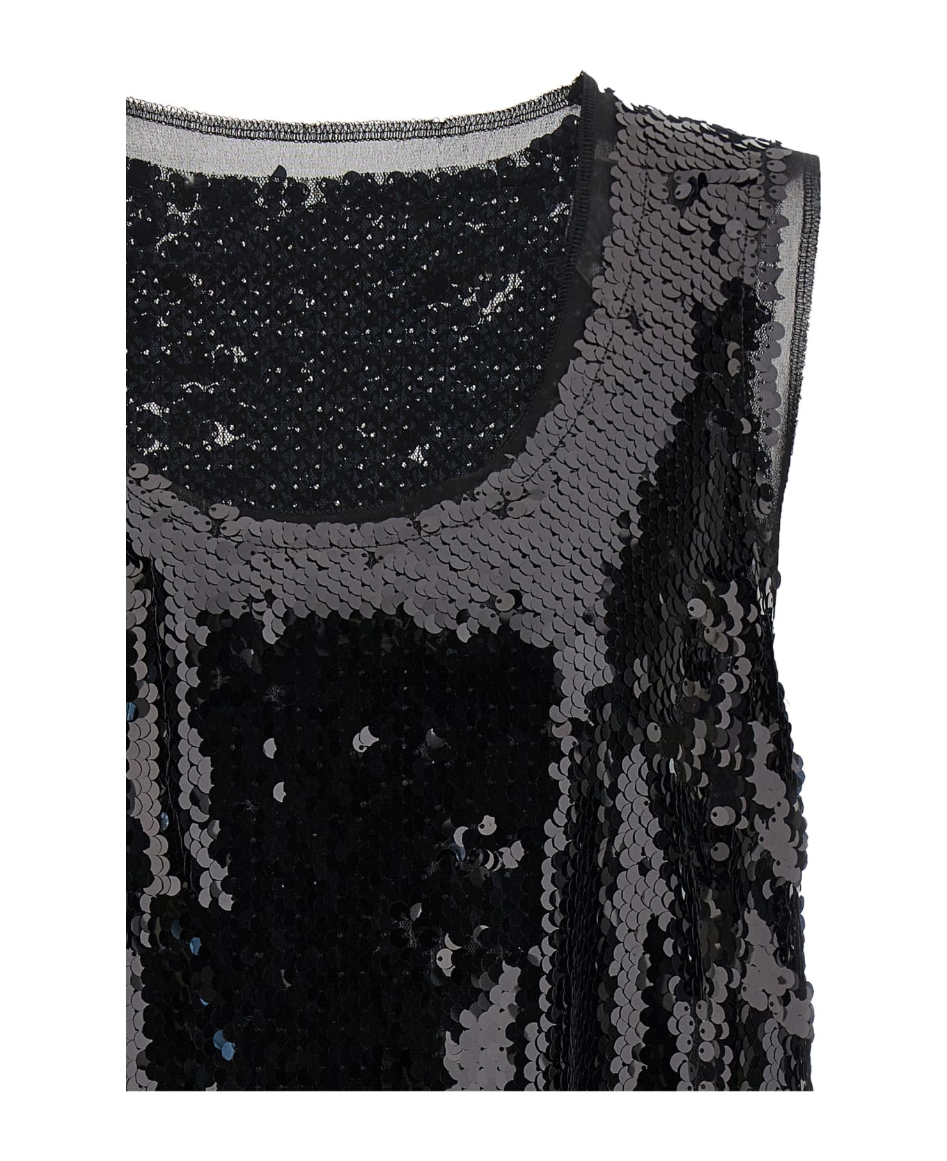Comme des Garçons Sequin Top - Black  