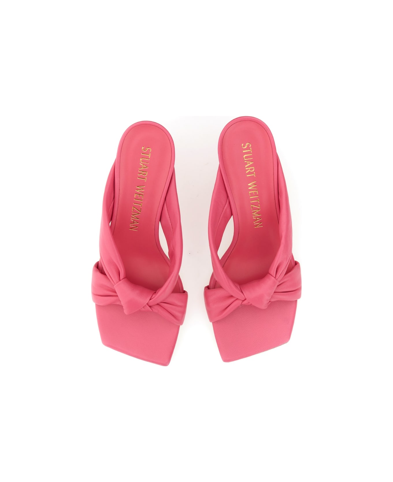 Stuart Weitzman Sandal With Bow - FUCHSIA