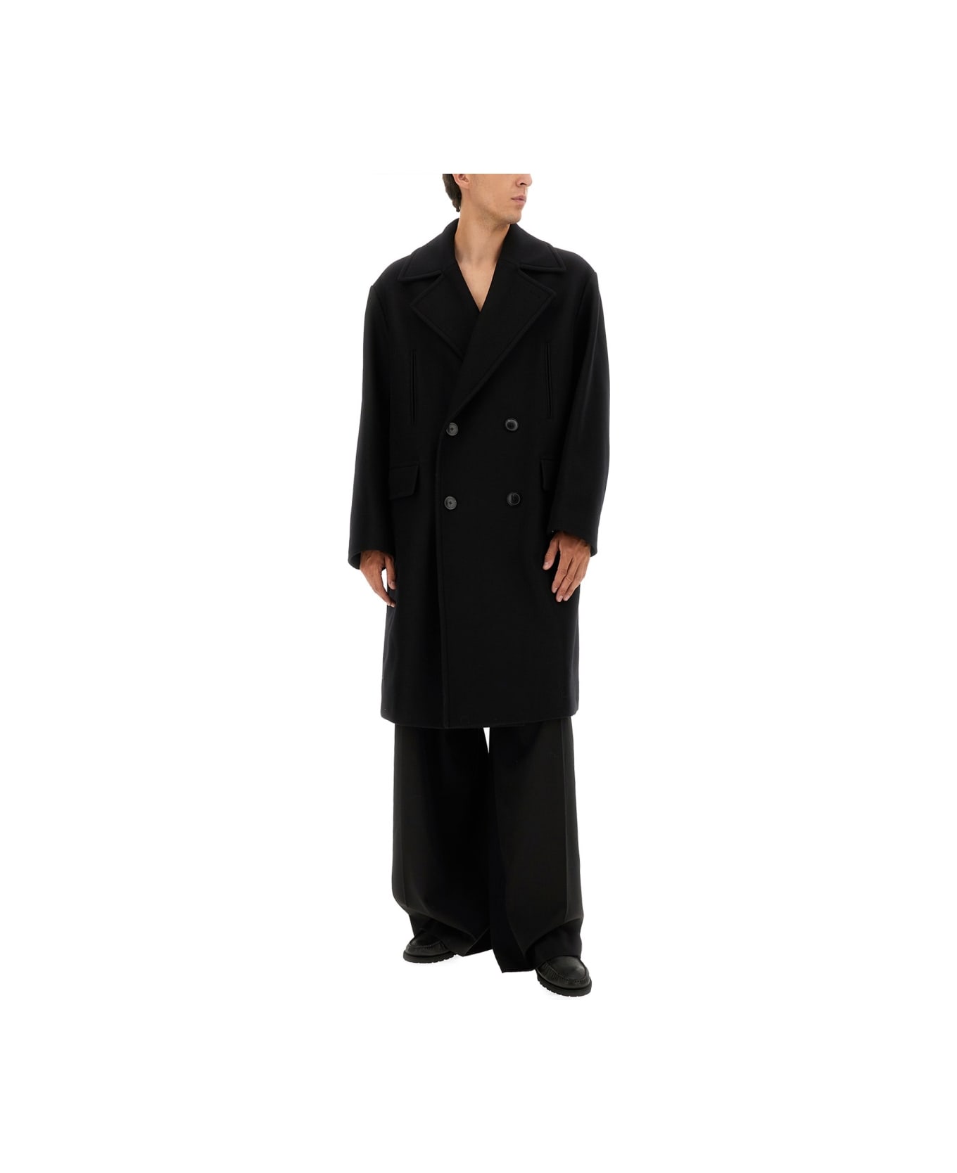 Dries Van Noten "racos" Coat - BLACK