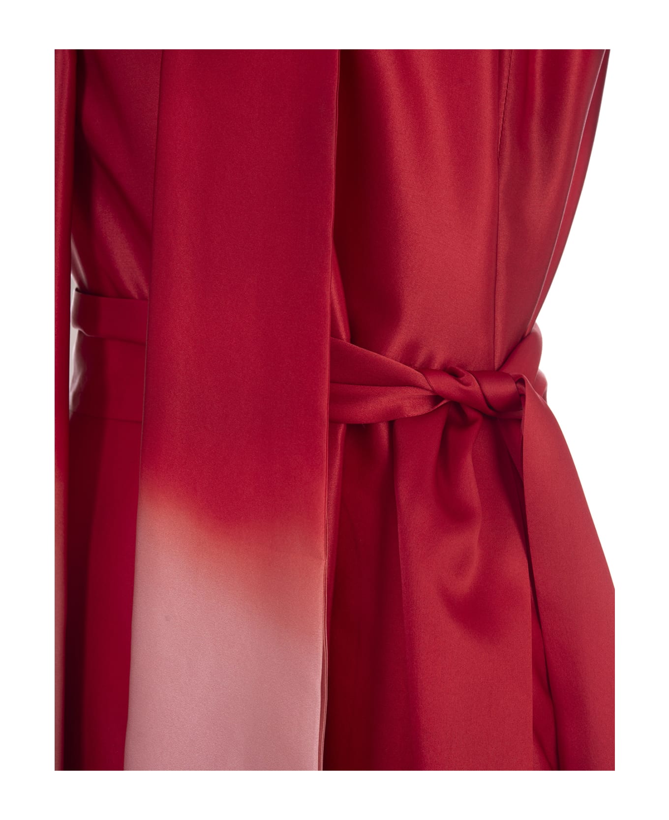 Kiton Red And Pink Shaded Sleeveless Dress - Red