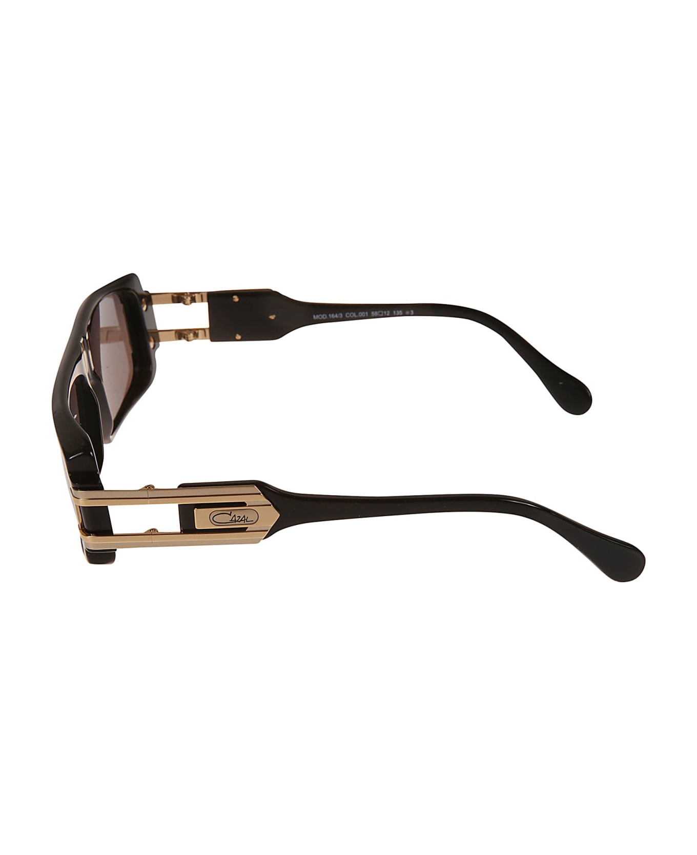 Cazal Logo Lens Detail Square Glasses - Black アイウェア