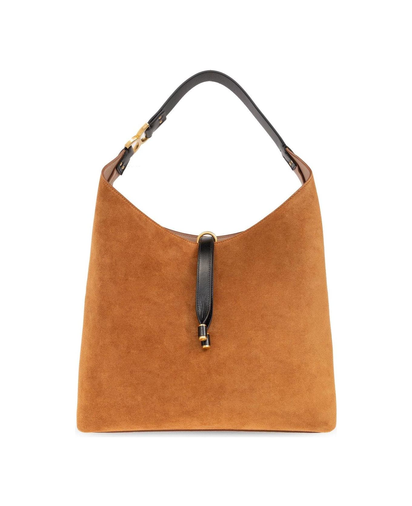 Chloé Marcie Hobo Shoulder Bag - MARRONE