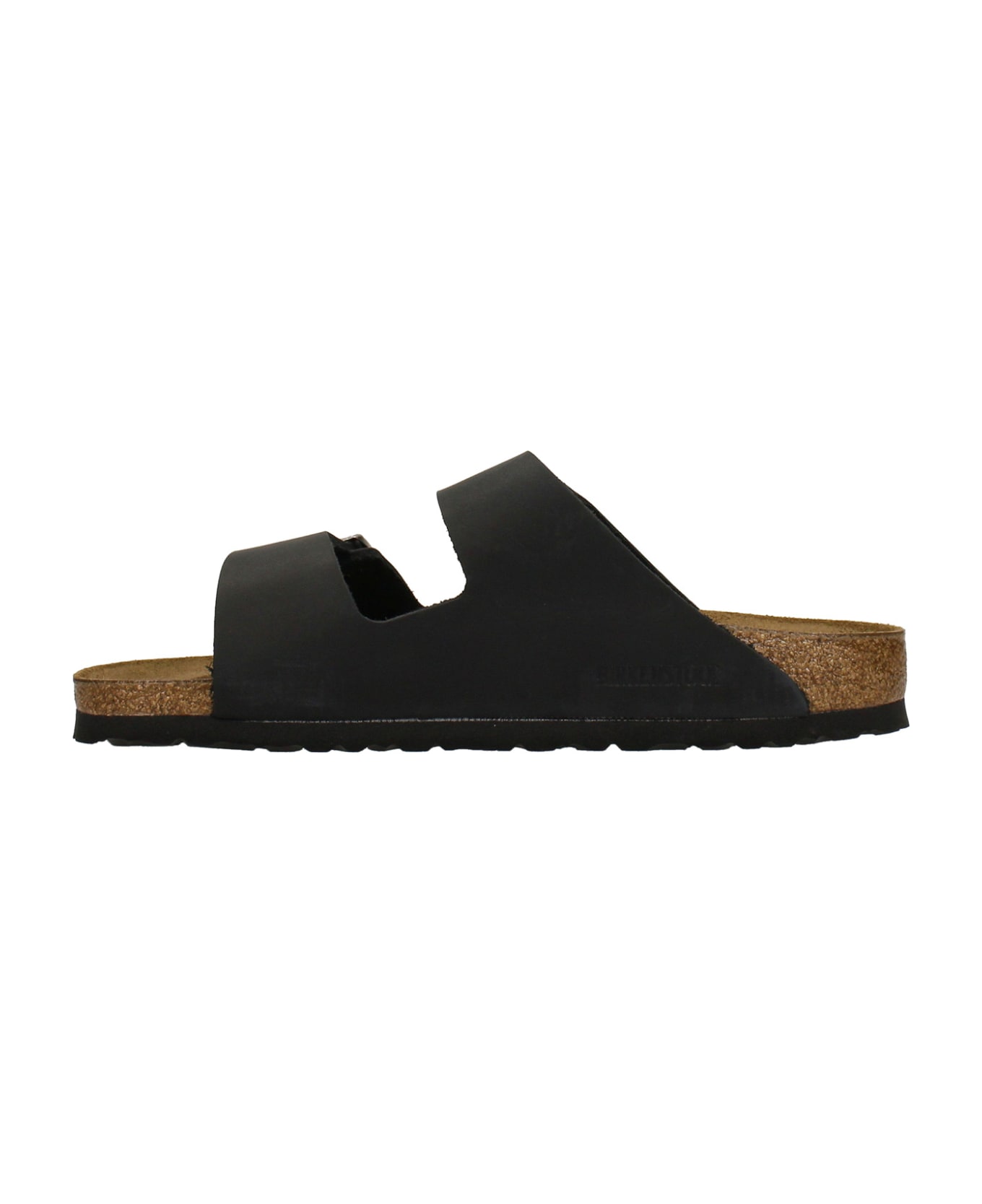 Birkenstock Arizona Flats In Black Leather - Black