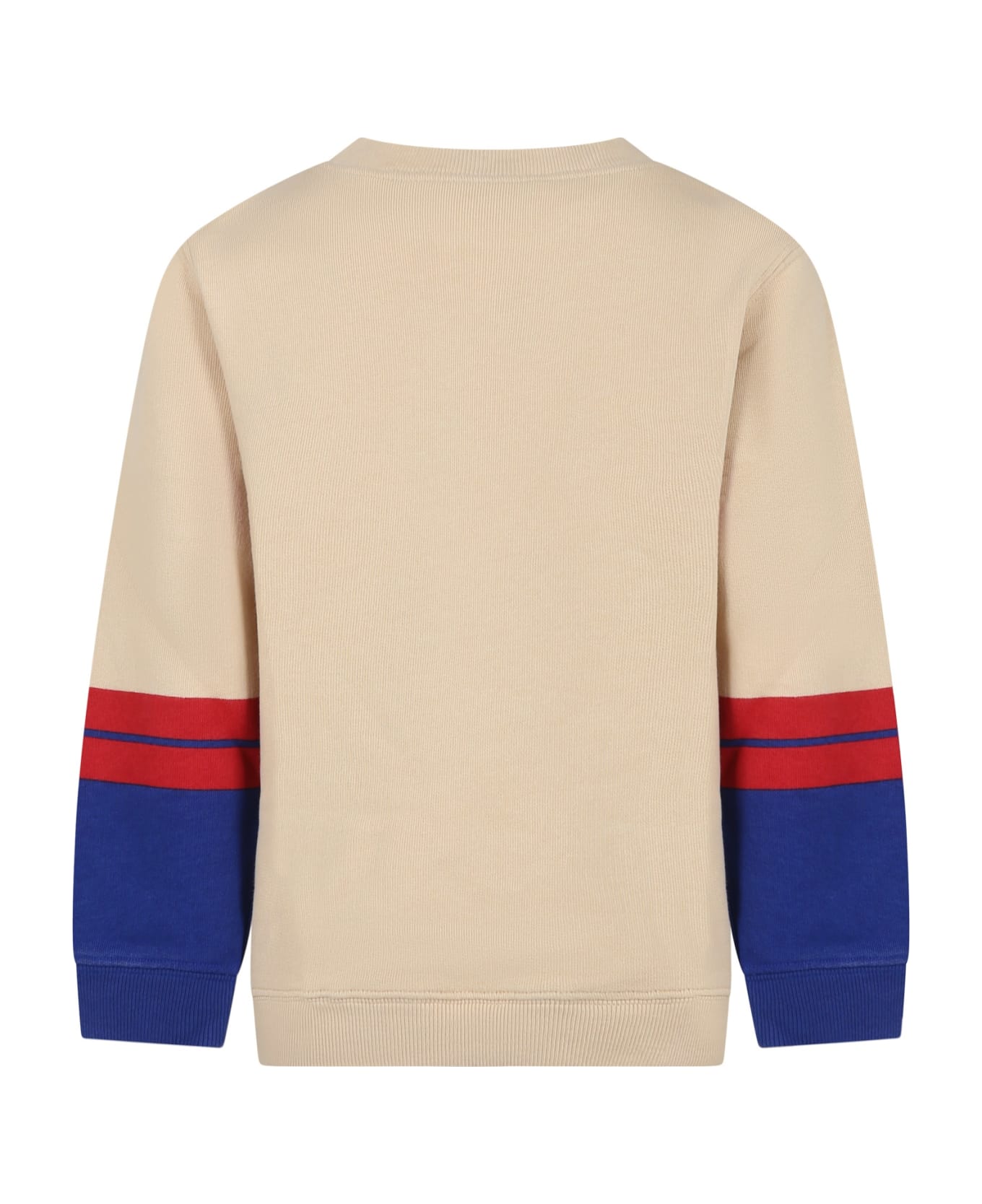 Gucci Ivory Sweatshirt For Boy With Logo - Ivory