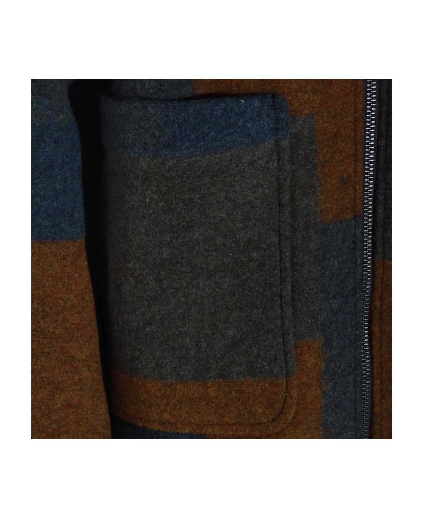 NN07 Multicolor Wool Gael Casual Jacket - BROWN CHECK