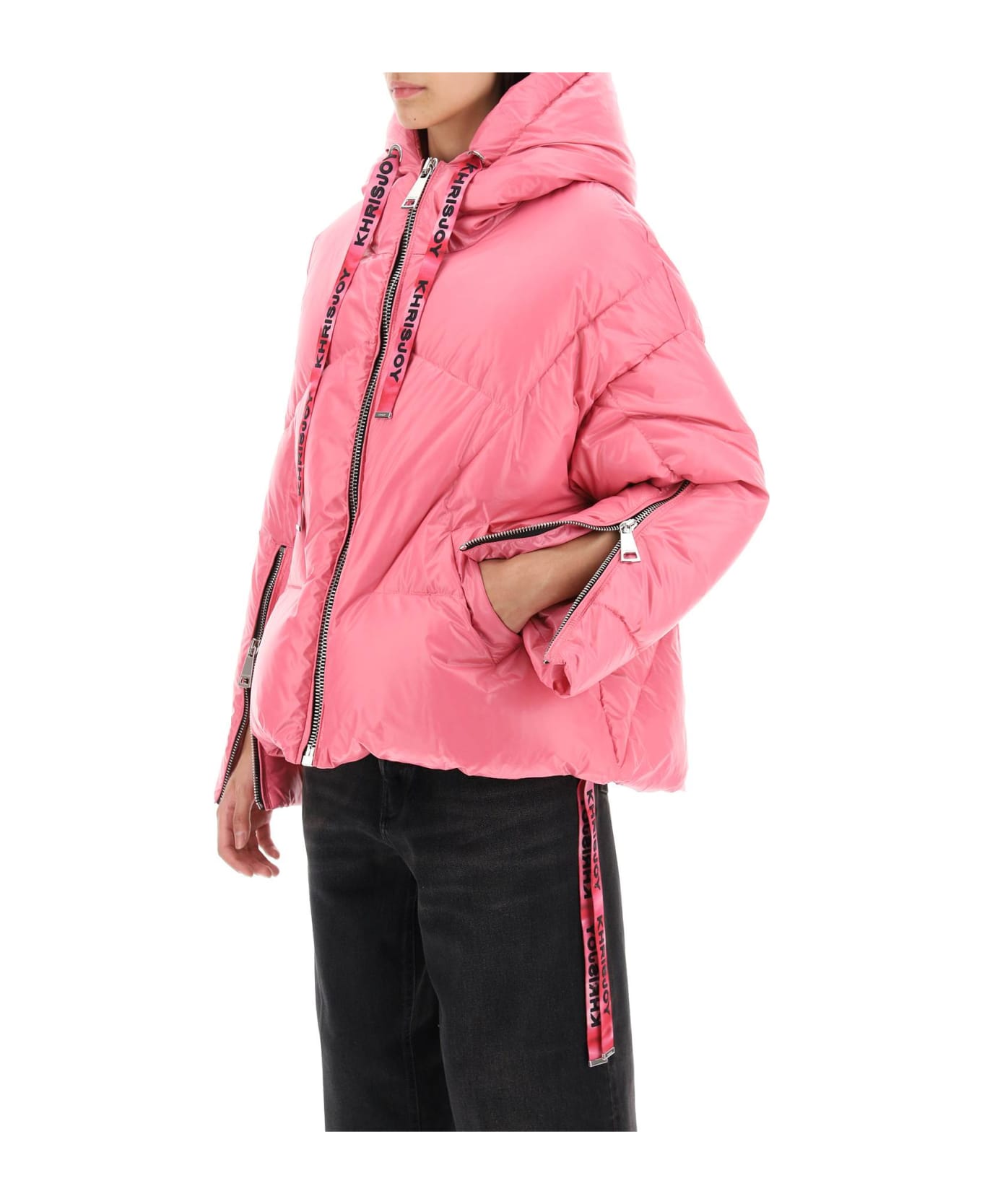 Khrisjoy Khris Iconic Shiny Puffer Jacket - RASPBERRY (Pink)