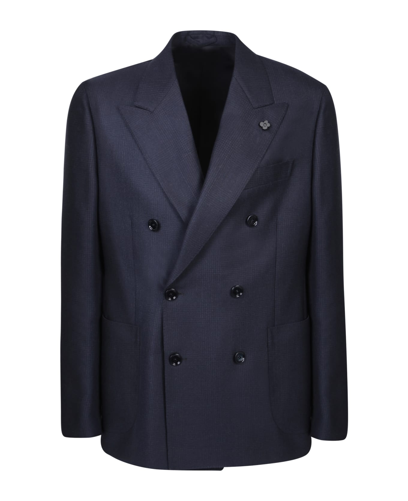 Lardini Special Line Blue/black Suit - Blue