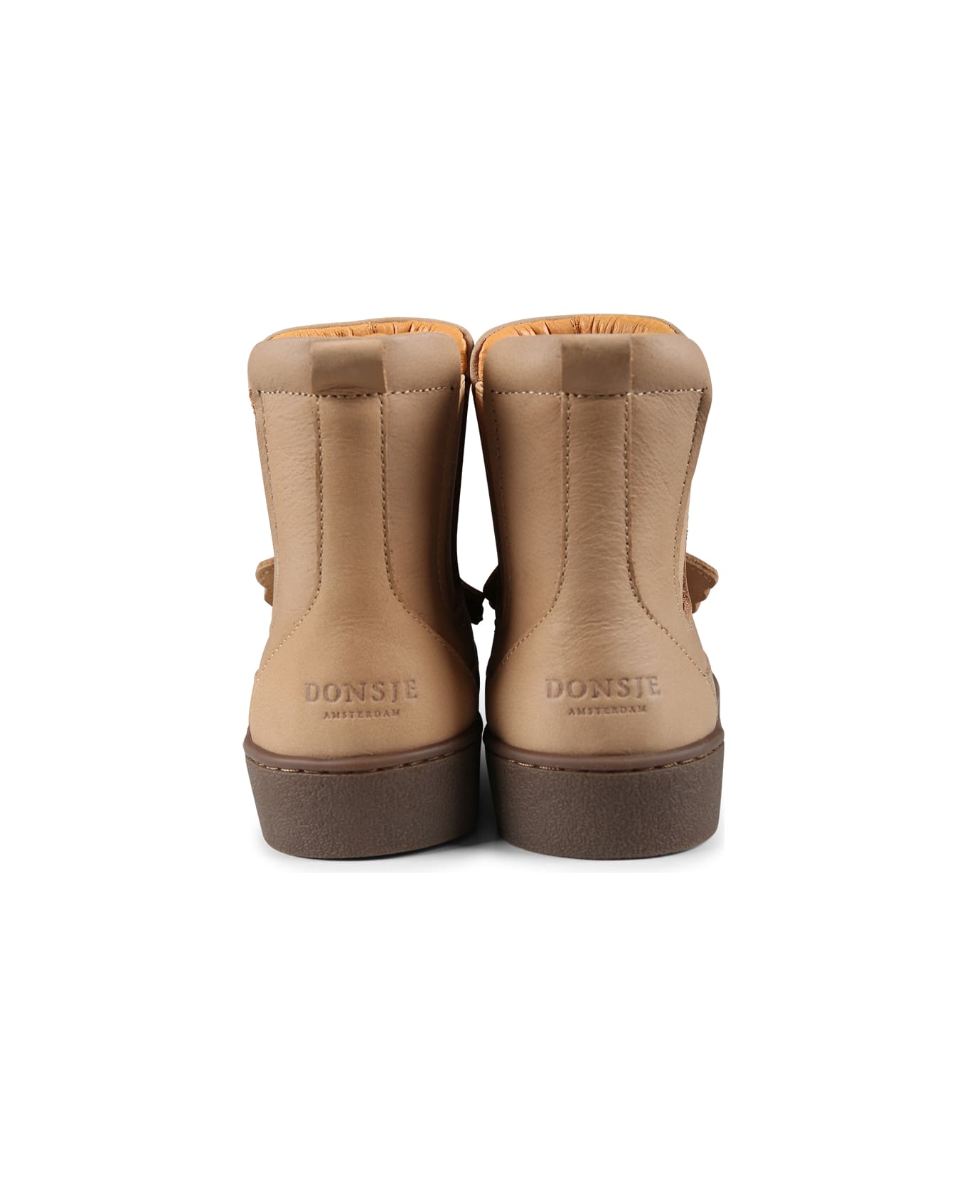 Donsje Brown Ankle Boots For Kids With Koala - Brown