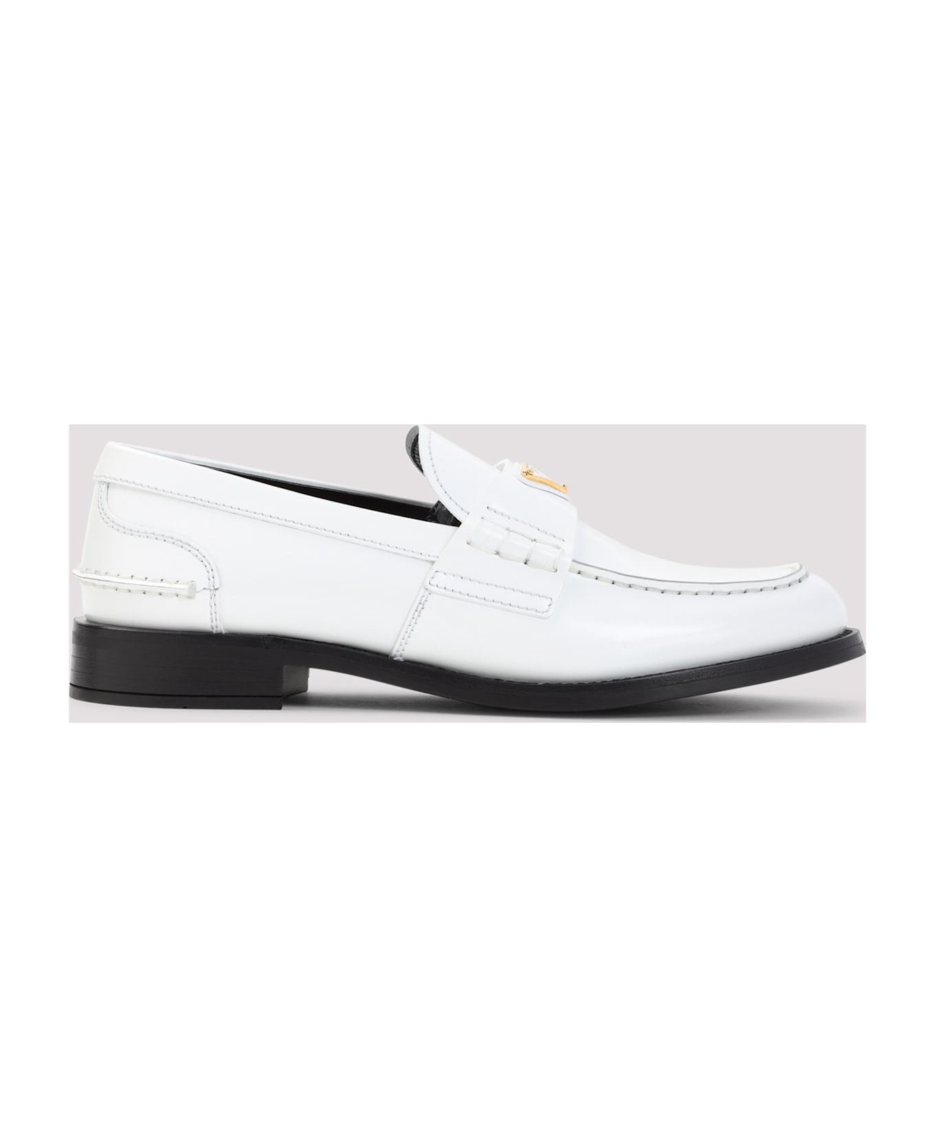 Prada Calf Leather Loafers - Bianco