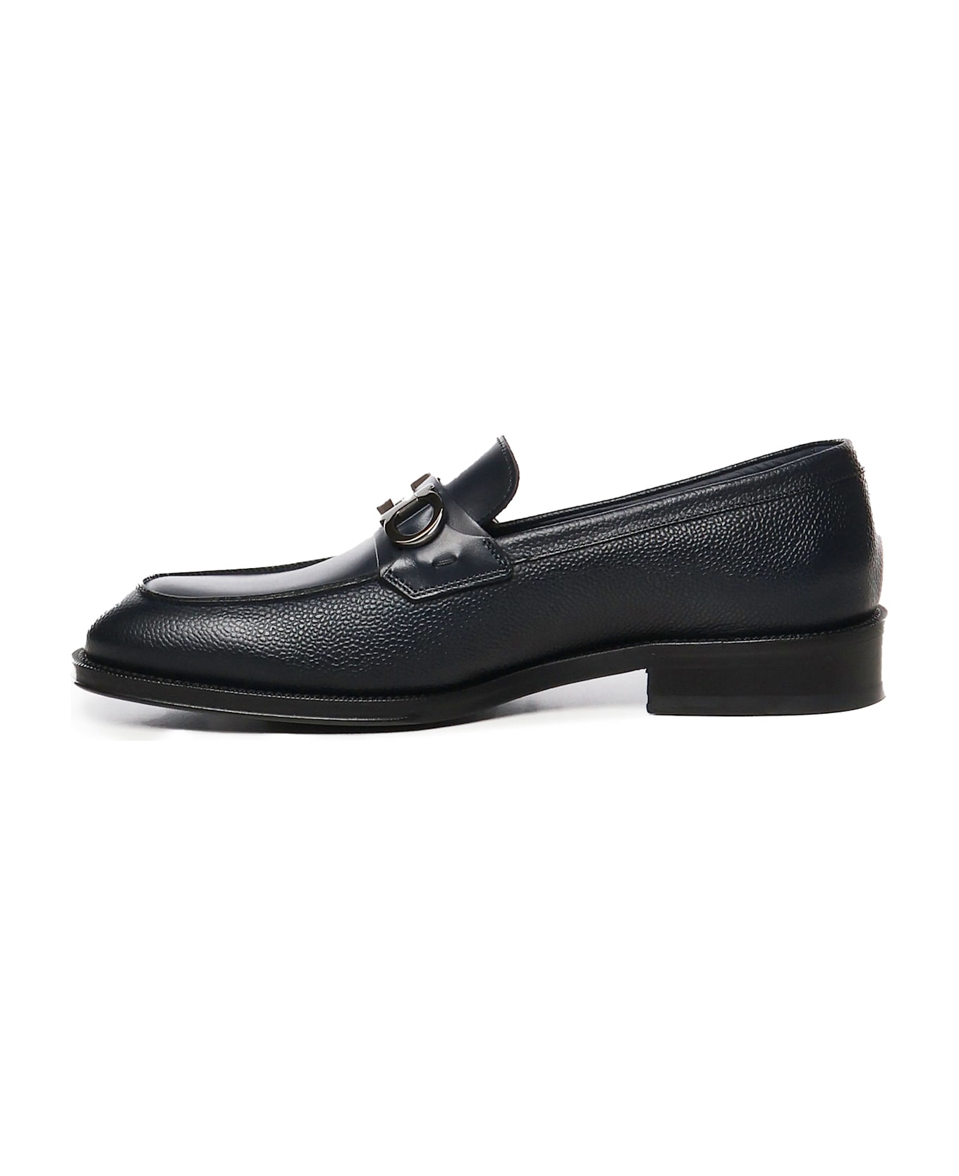 Ferragamo Gancini Ornament Moccasin - Blue