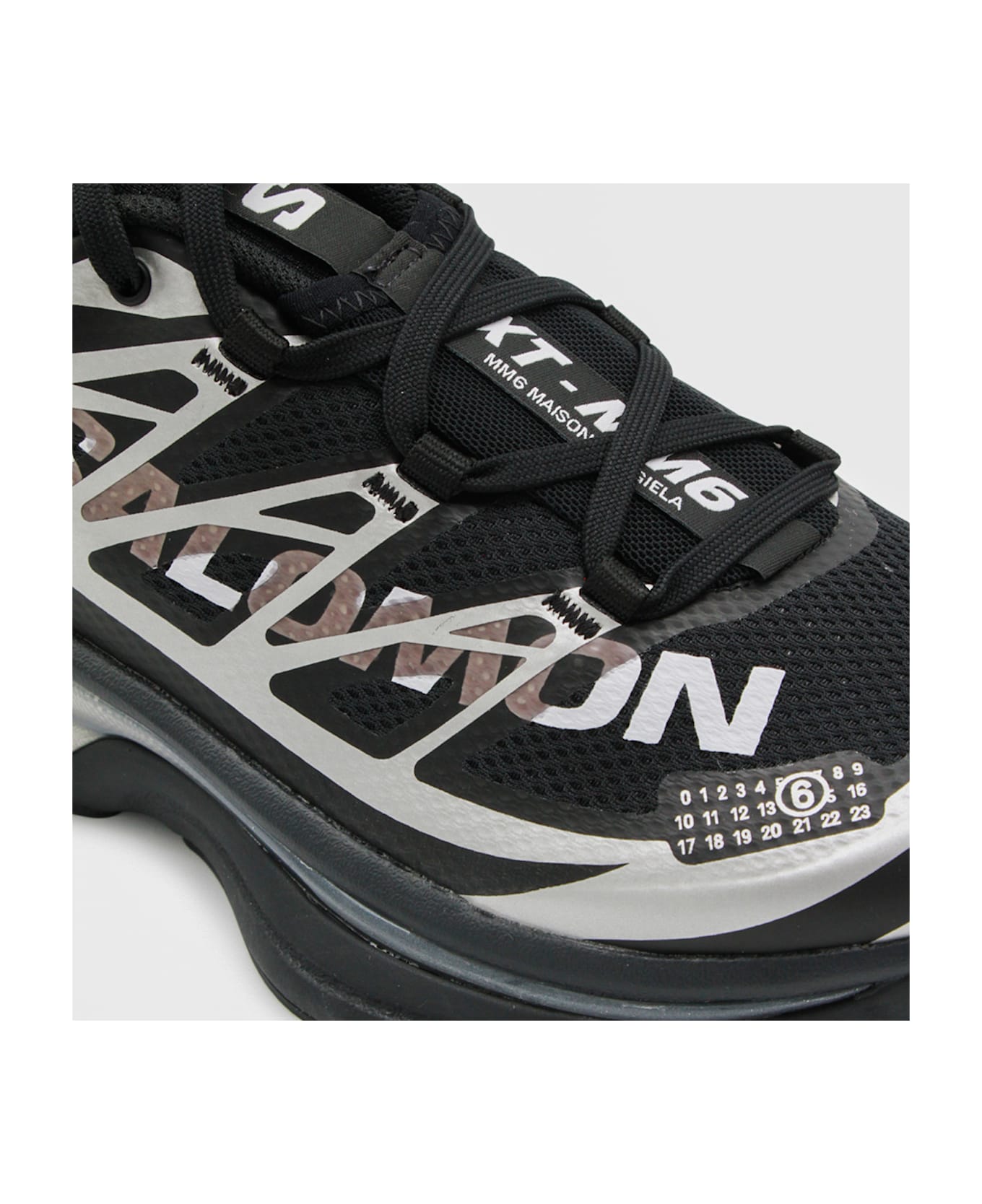 MM6 Maison Margiela Black Sneakers - BLACK/SILVER/PHANTOM