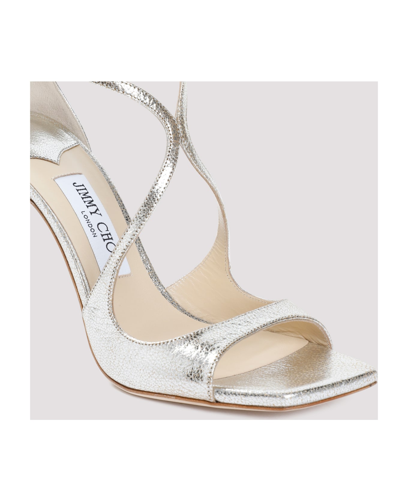 Jimmy Choo Azia 95 Sandals - Champagne