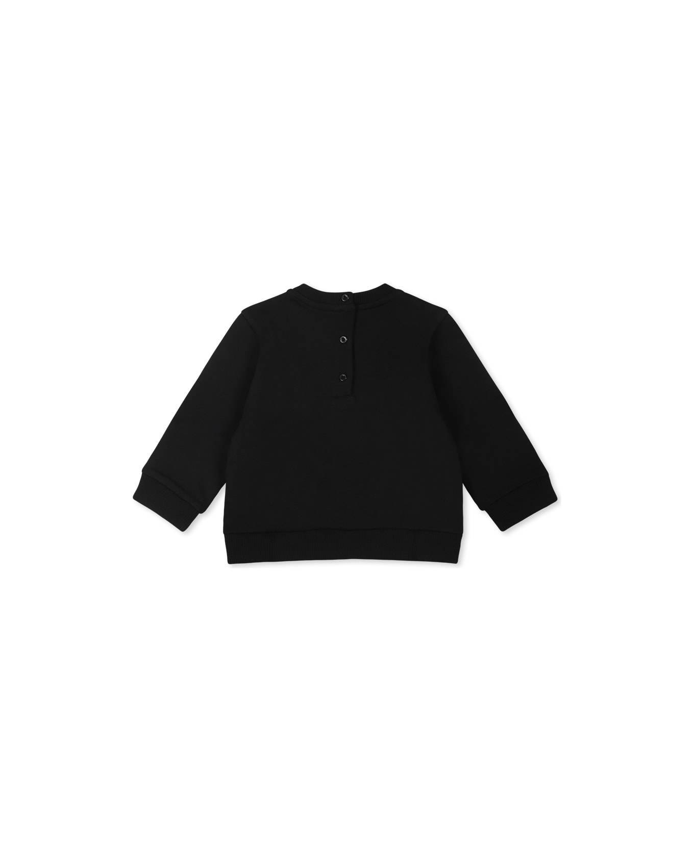 Balmain Black Sweatshirt For Babykids With Logo - Black