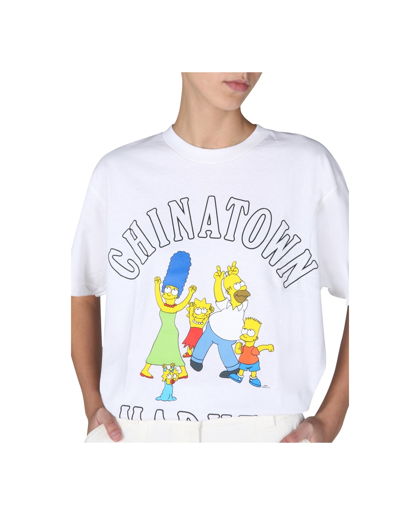 Market "family Simpson" T-shirt - WHITE