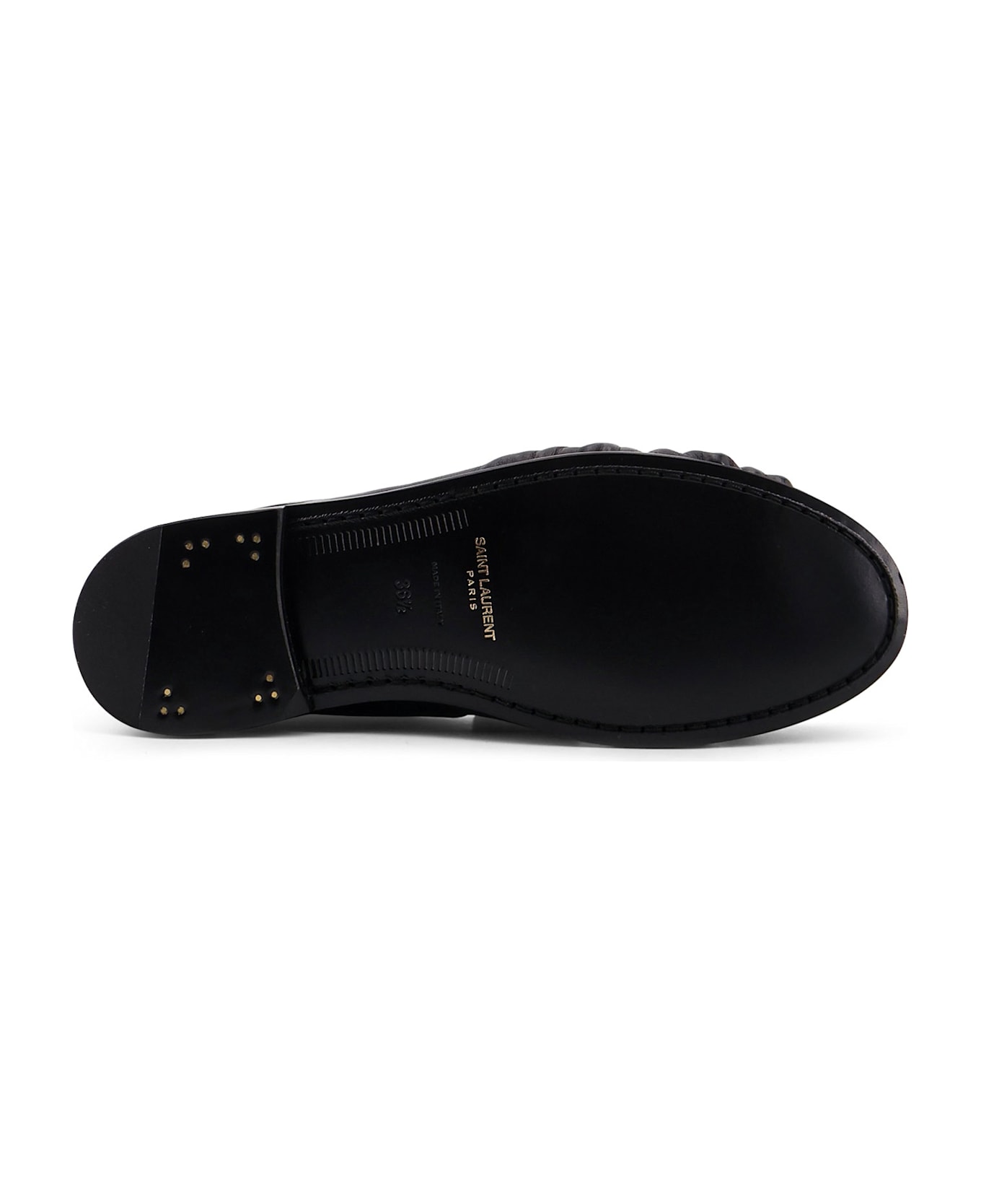 Saint Laurent Le Loafer 15 Moc Leather Loafers - Black