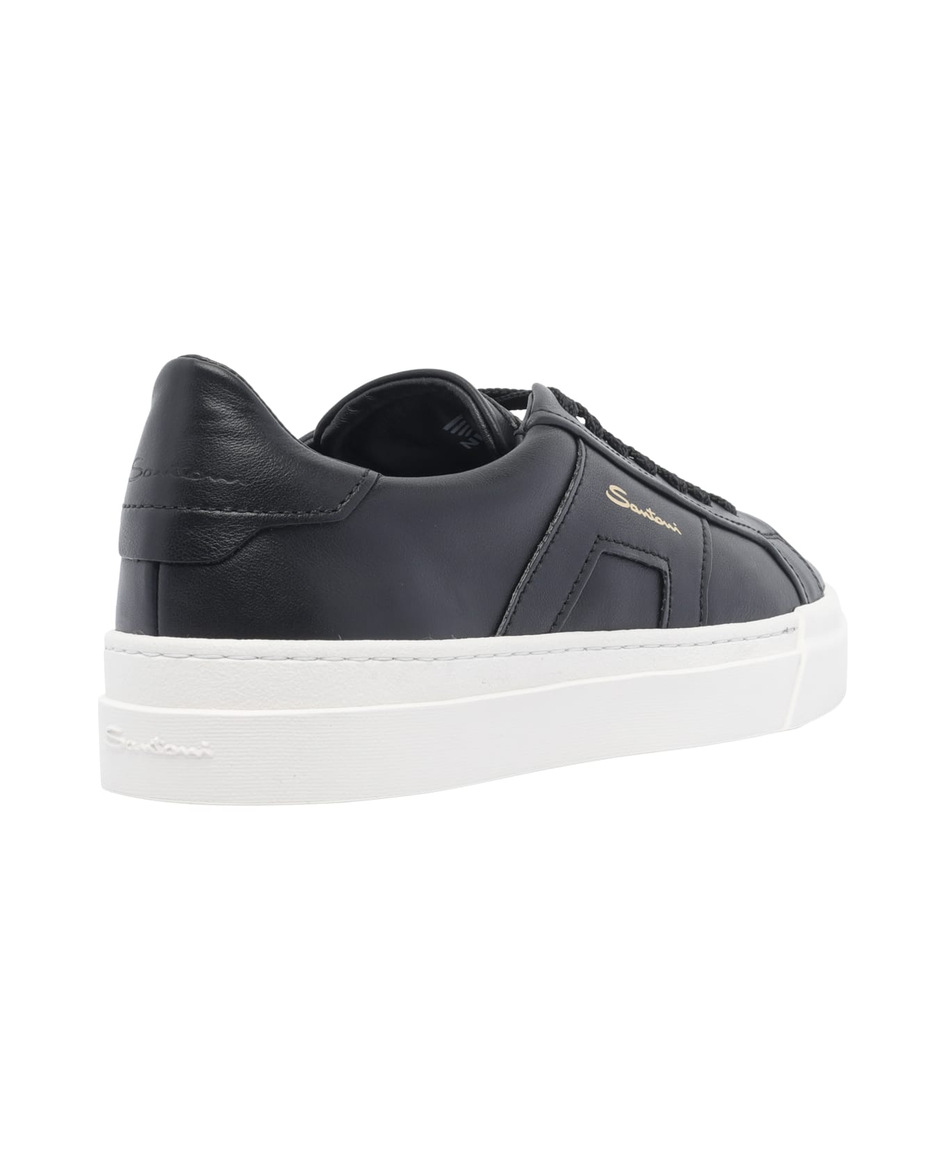 Santoni Logo Sneakers - Black