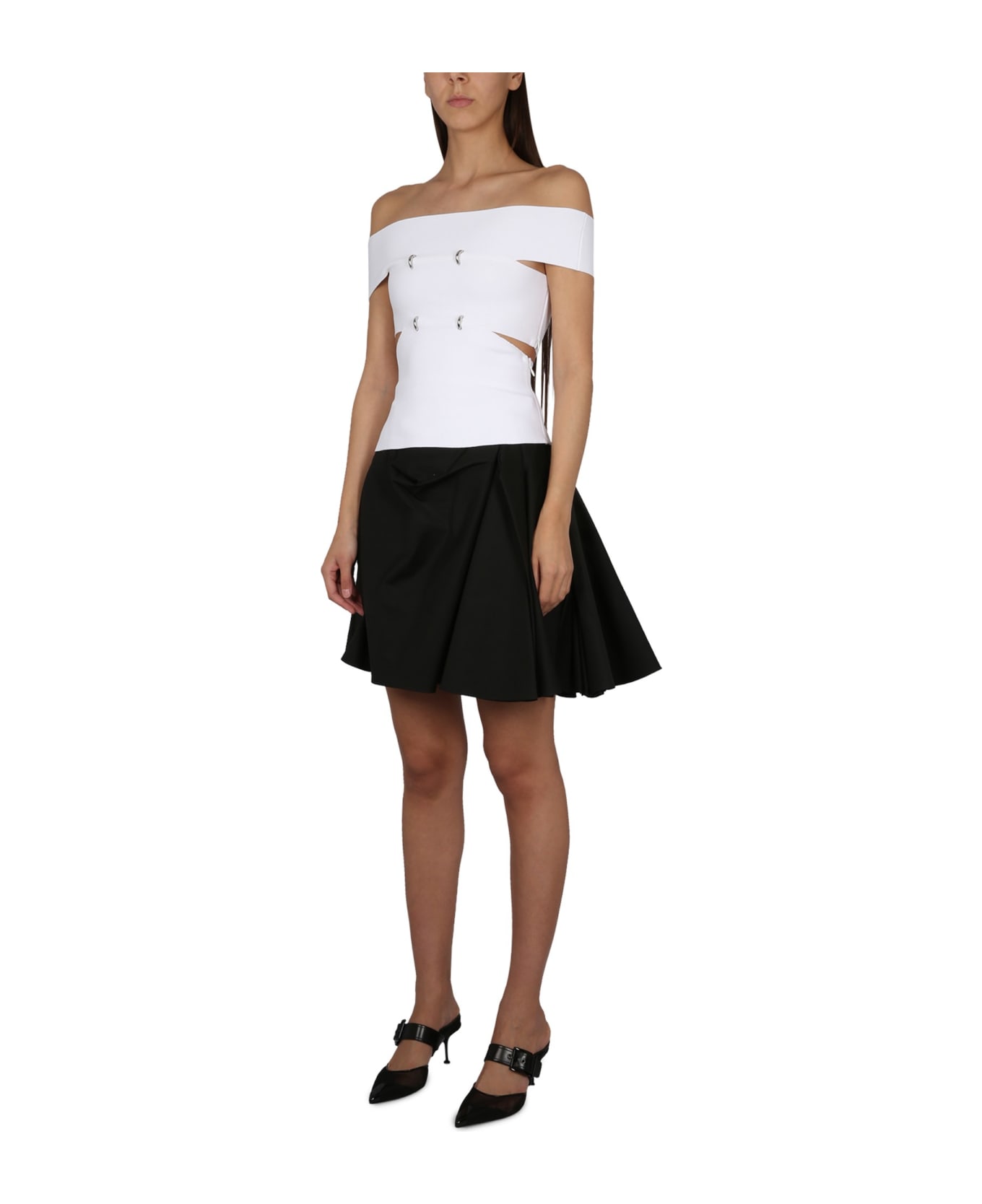 Alexander McQueen Cotton Skirt - NERO
