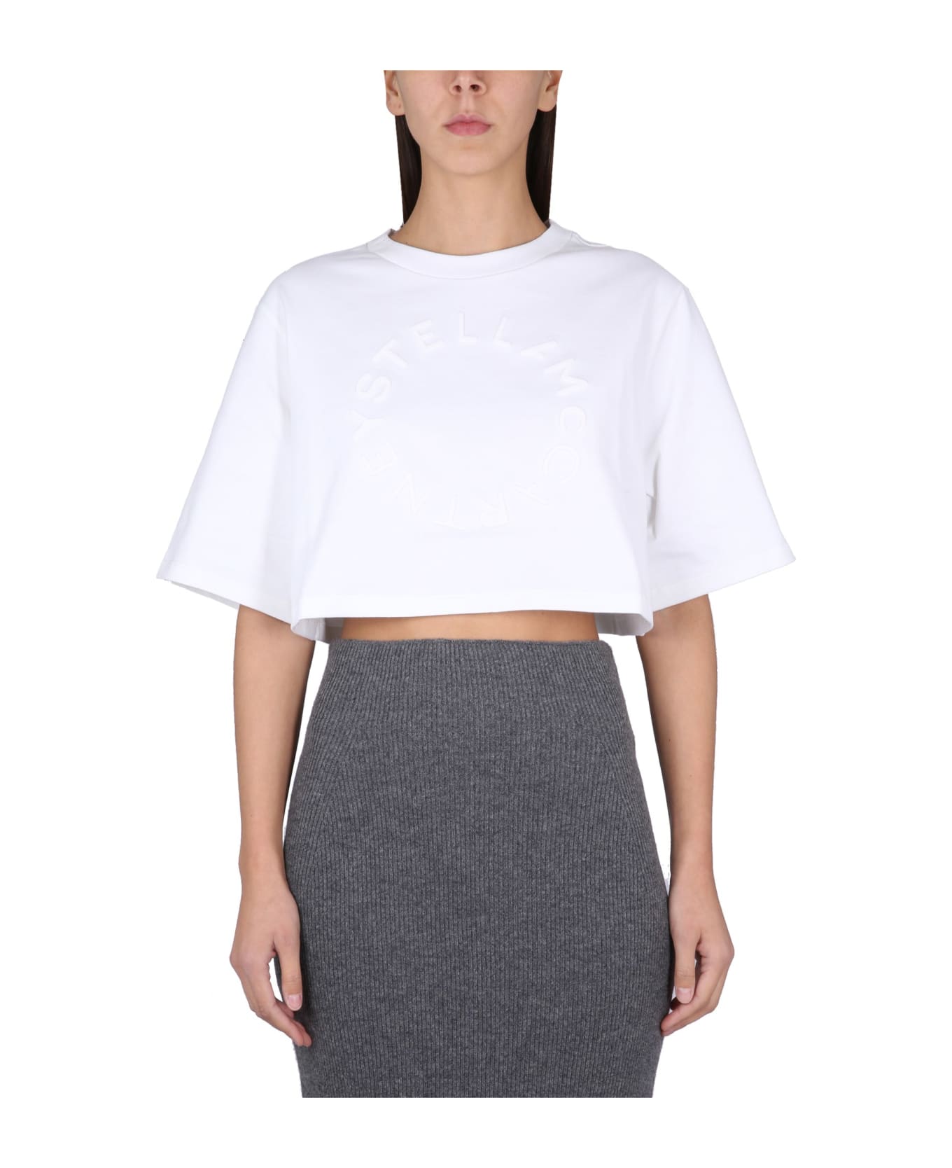 Stella McCartney Cropped T-shirt - White Tシャツ