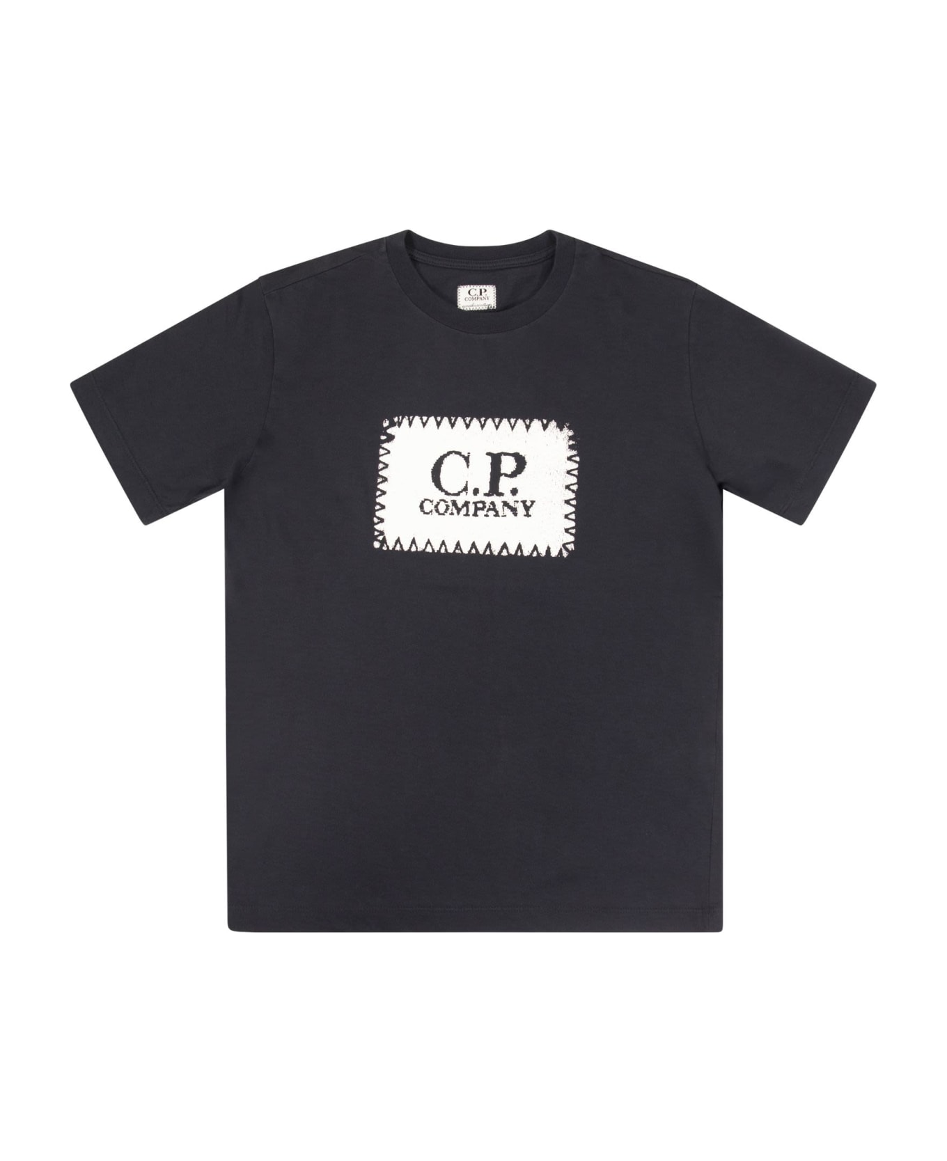 C.P. Company T-shirt With Logo Print On Chest - Blue
