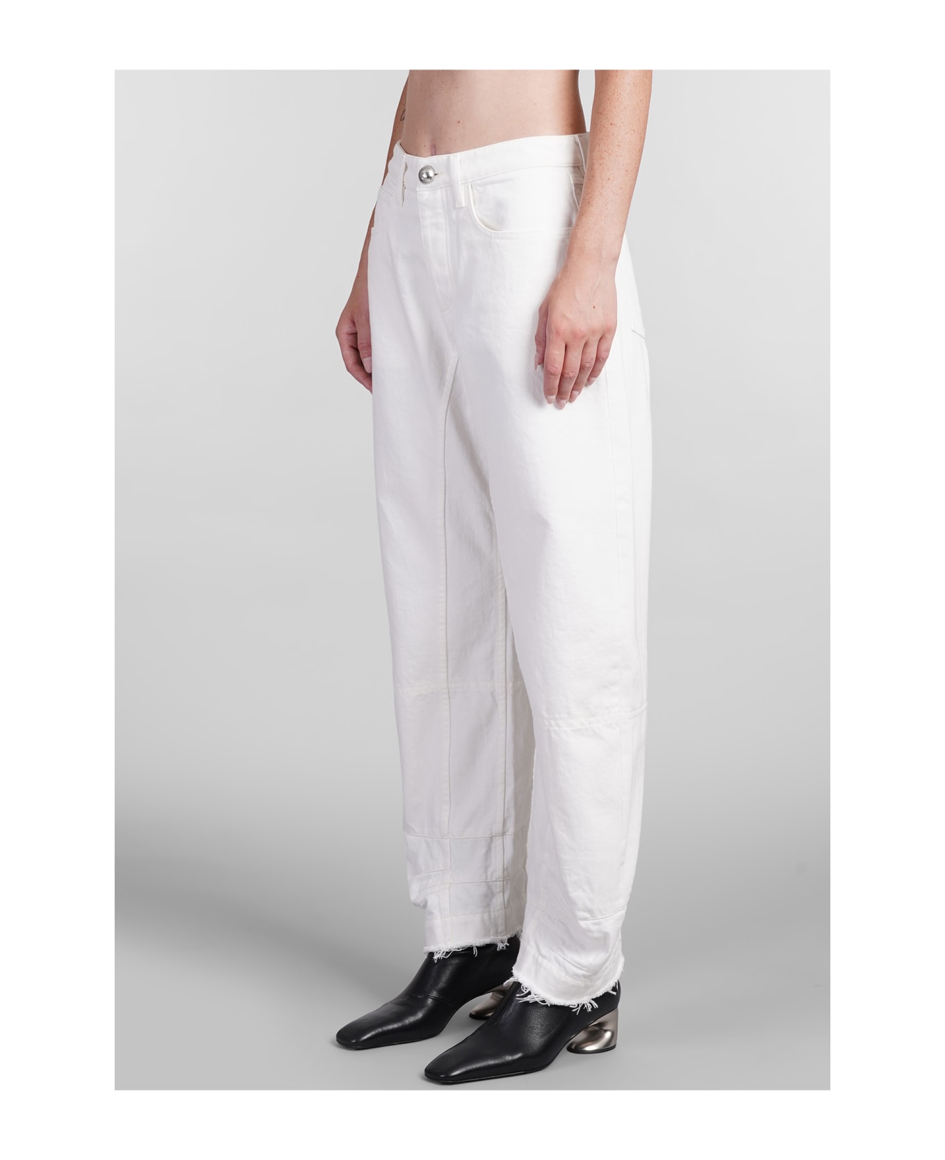 Jil Sander Jeans In White Cotton - white