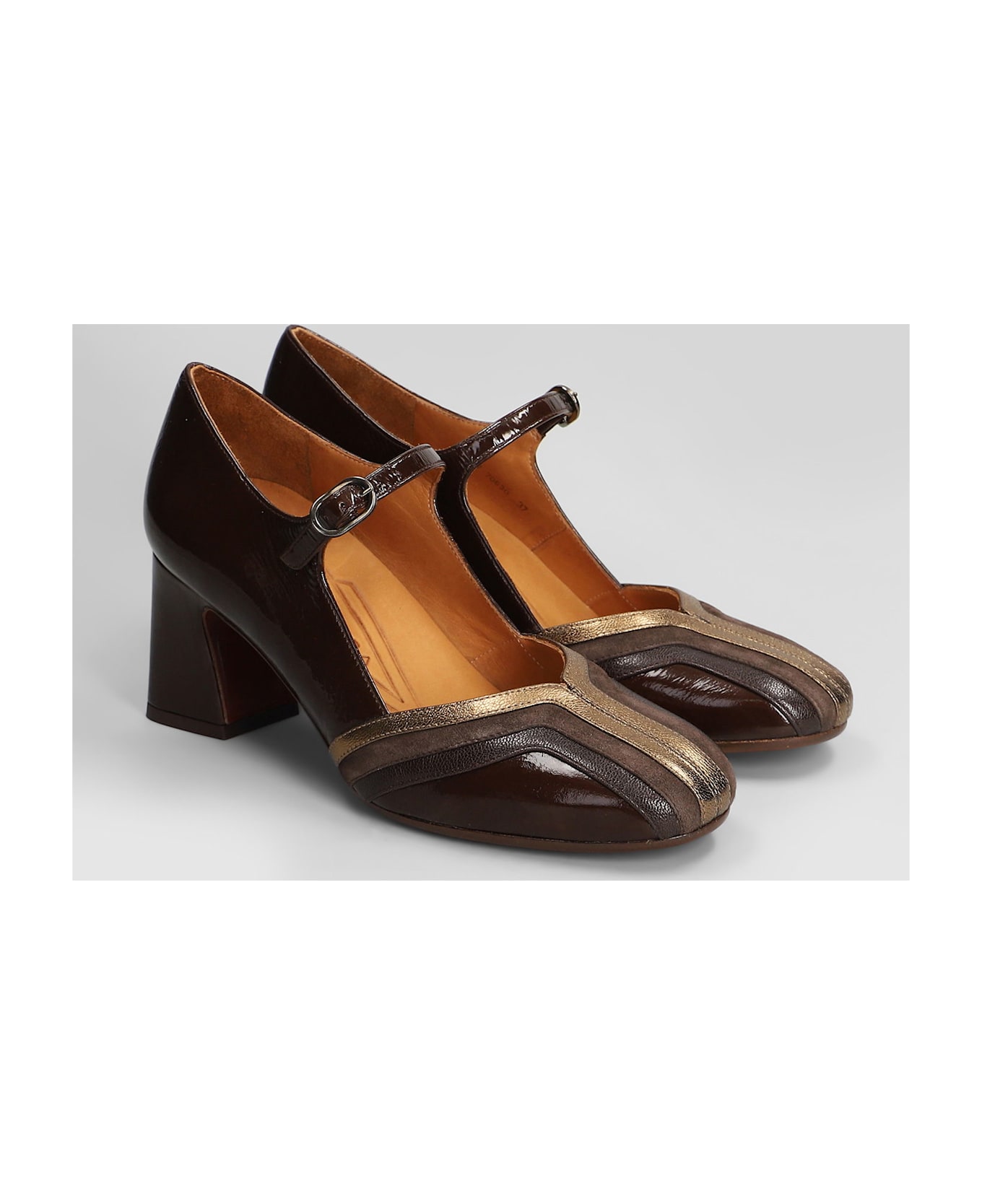 Chie Mihara Feva Pumps In Brown Leather - brown