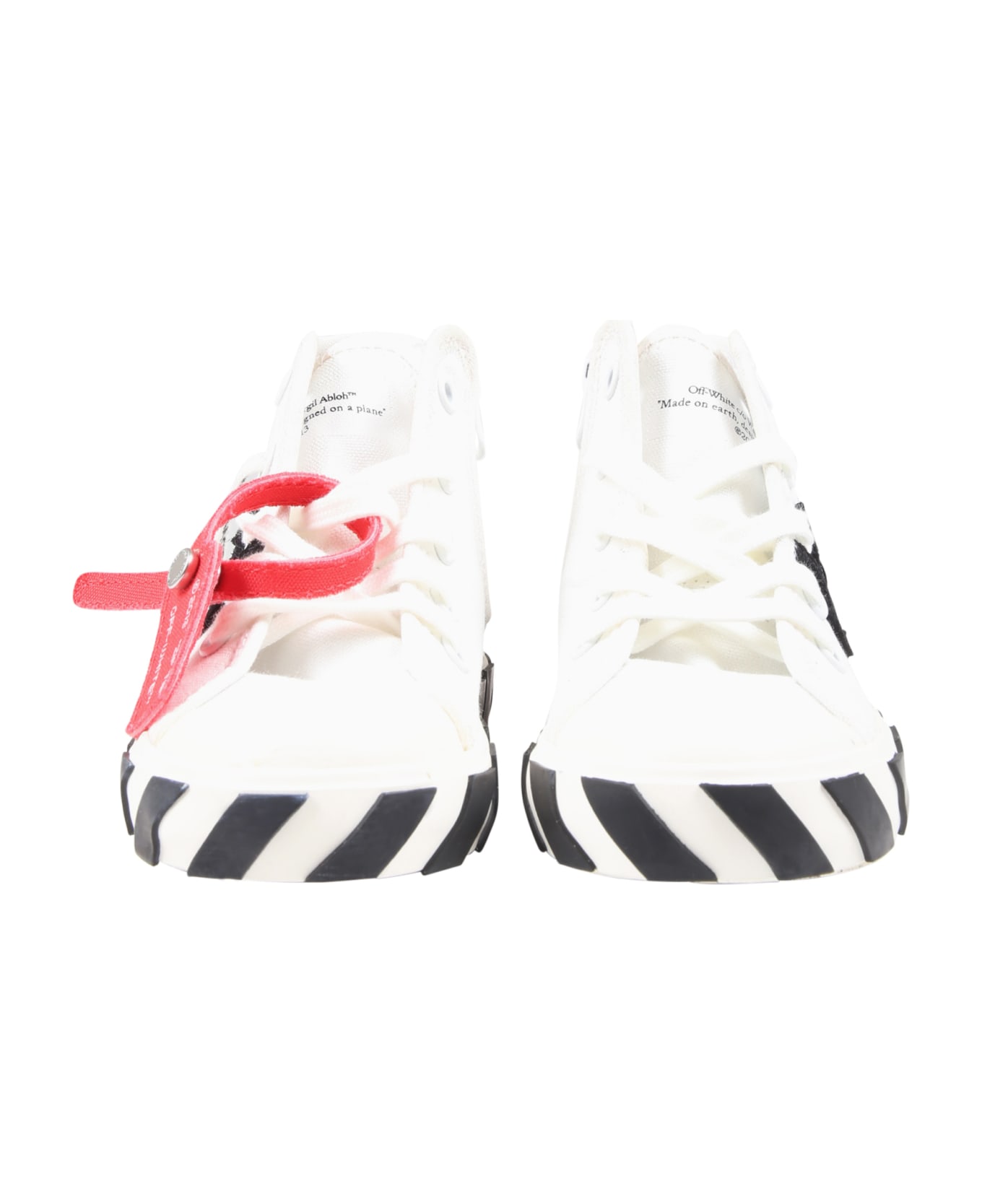 Off-White White Sneakers For Kids - White