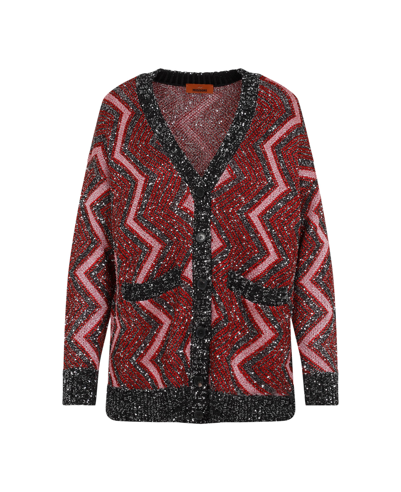 Missoni Maxi Cardigan - Red Rose Blk