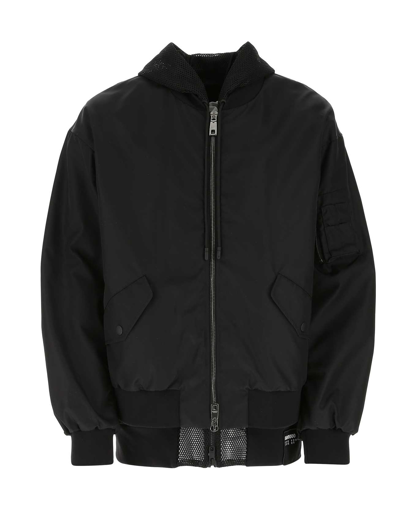 Dolce 
Gabbana Black Nylon Bomber Jacket - NERO
