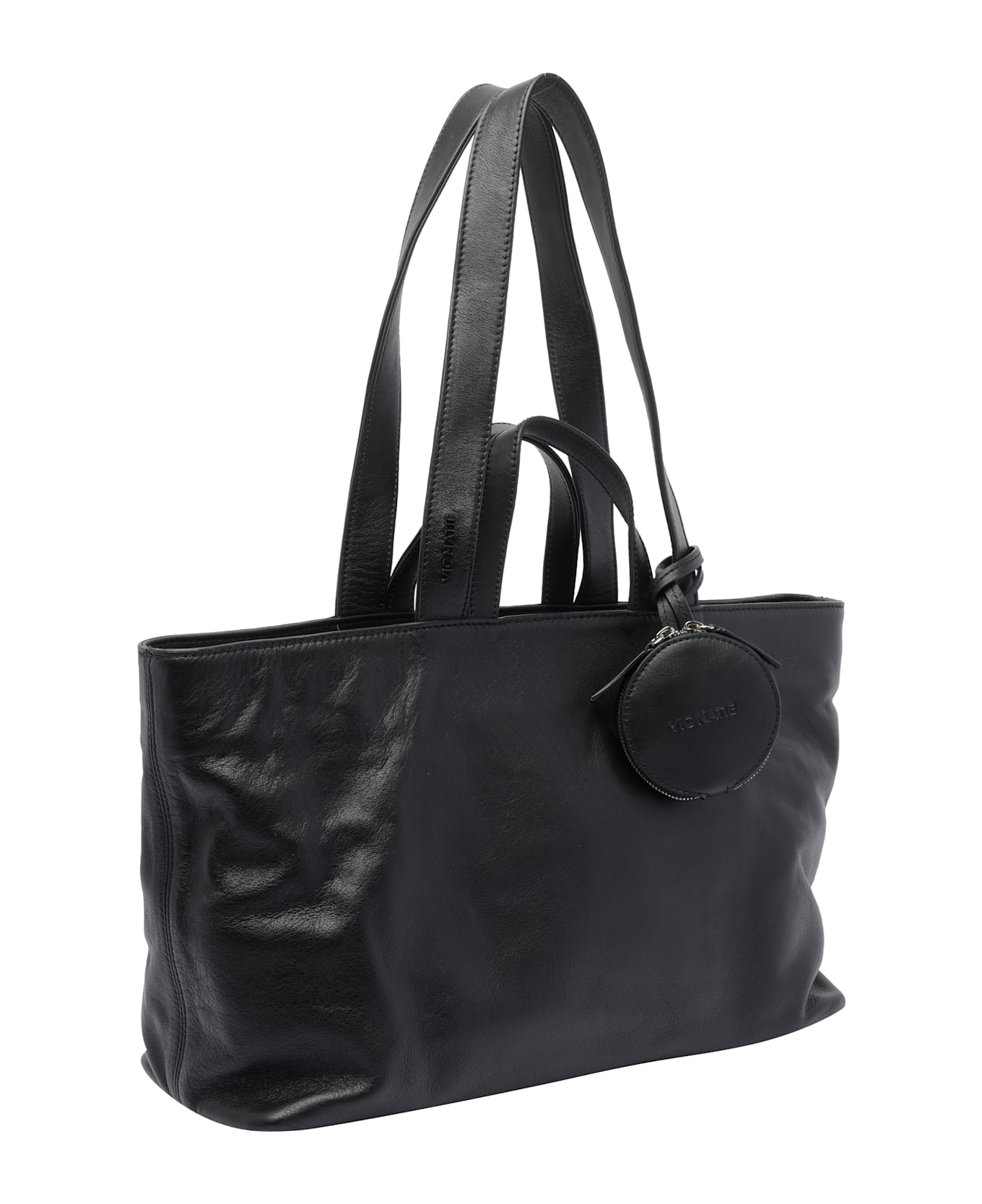 Vic Matié Heavy Handbag - Black