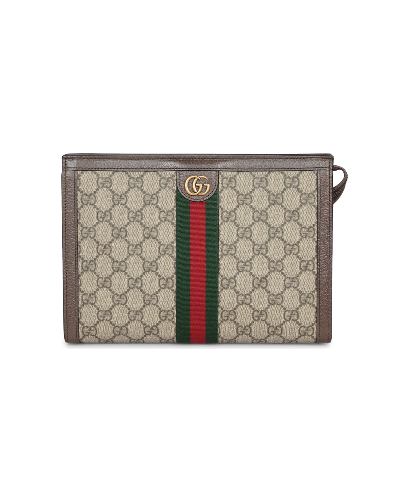 Gucci Ophidia Monogram Beige Pouch - Beige