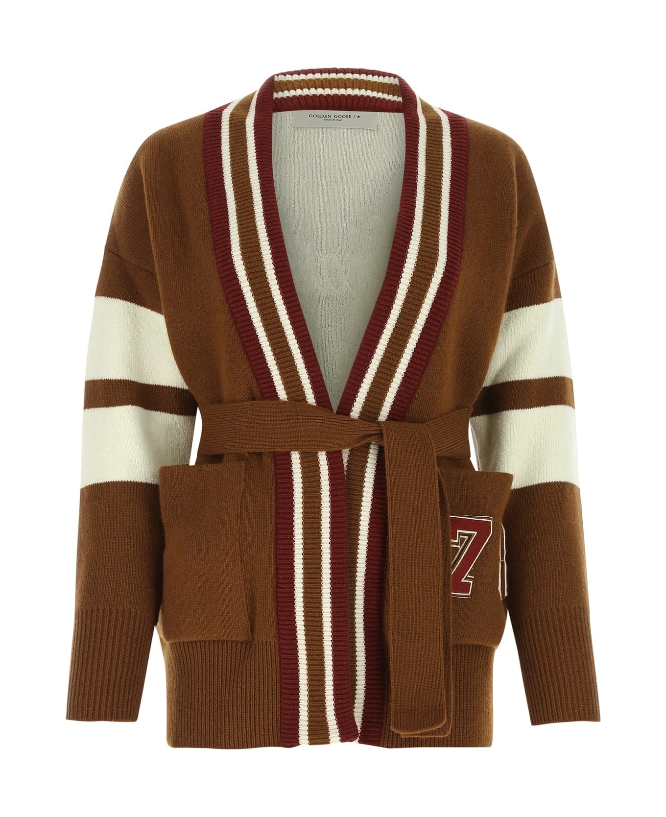 Golden Goose Brown Wool Blend Cardigan - 55506