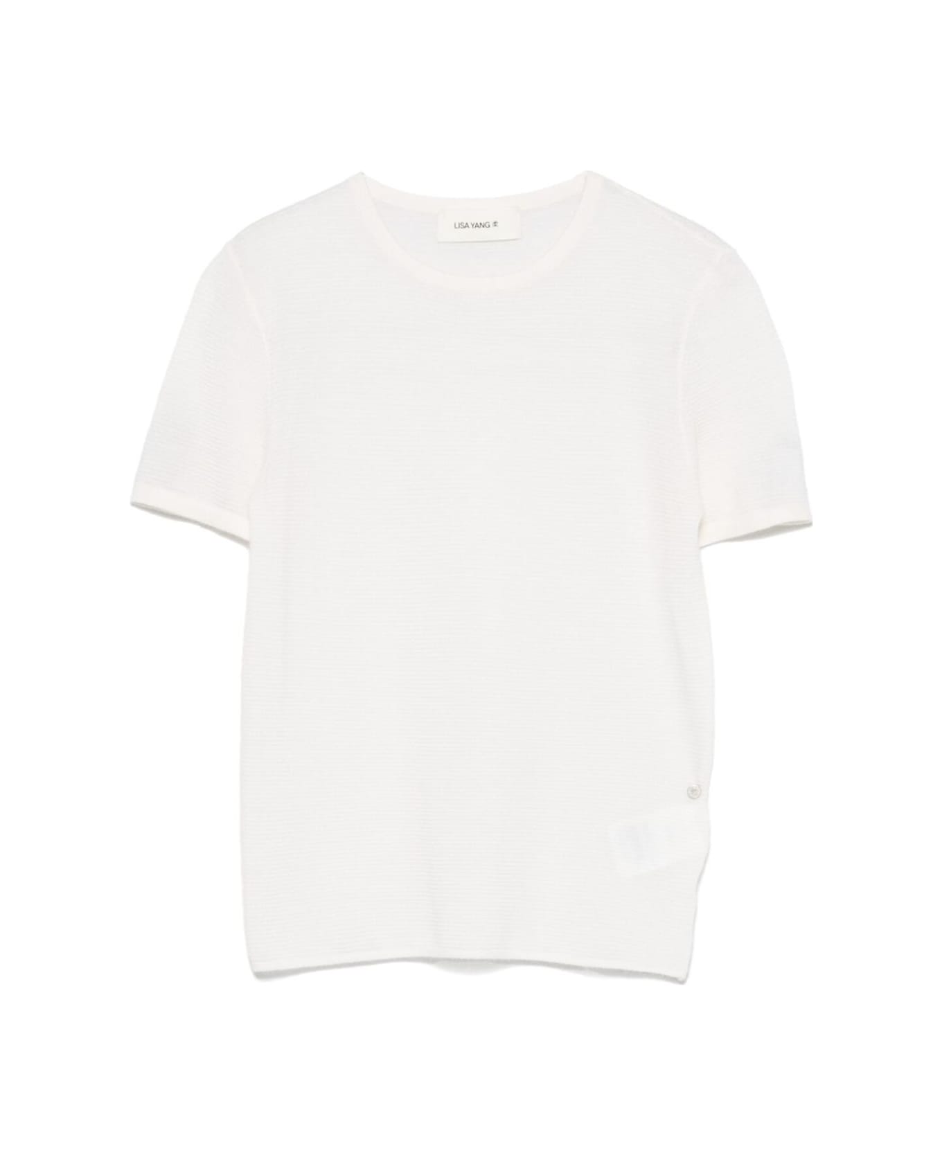 Lisa Yang Ira Cashmere T-shirt - Ivory