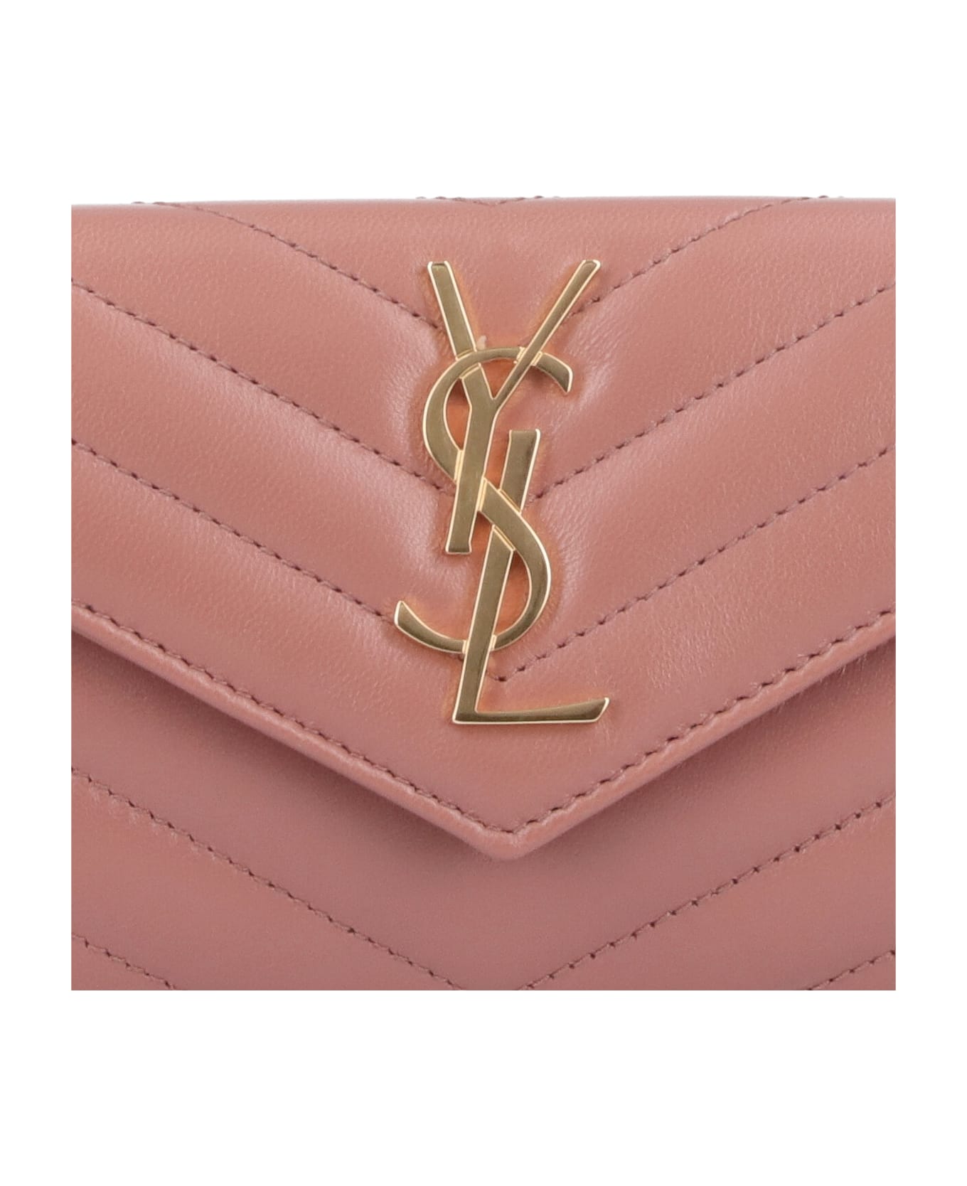 Saint Laurent "cassandre" Wallet - Pink