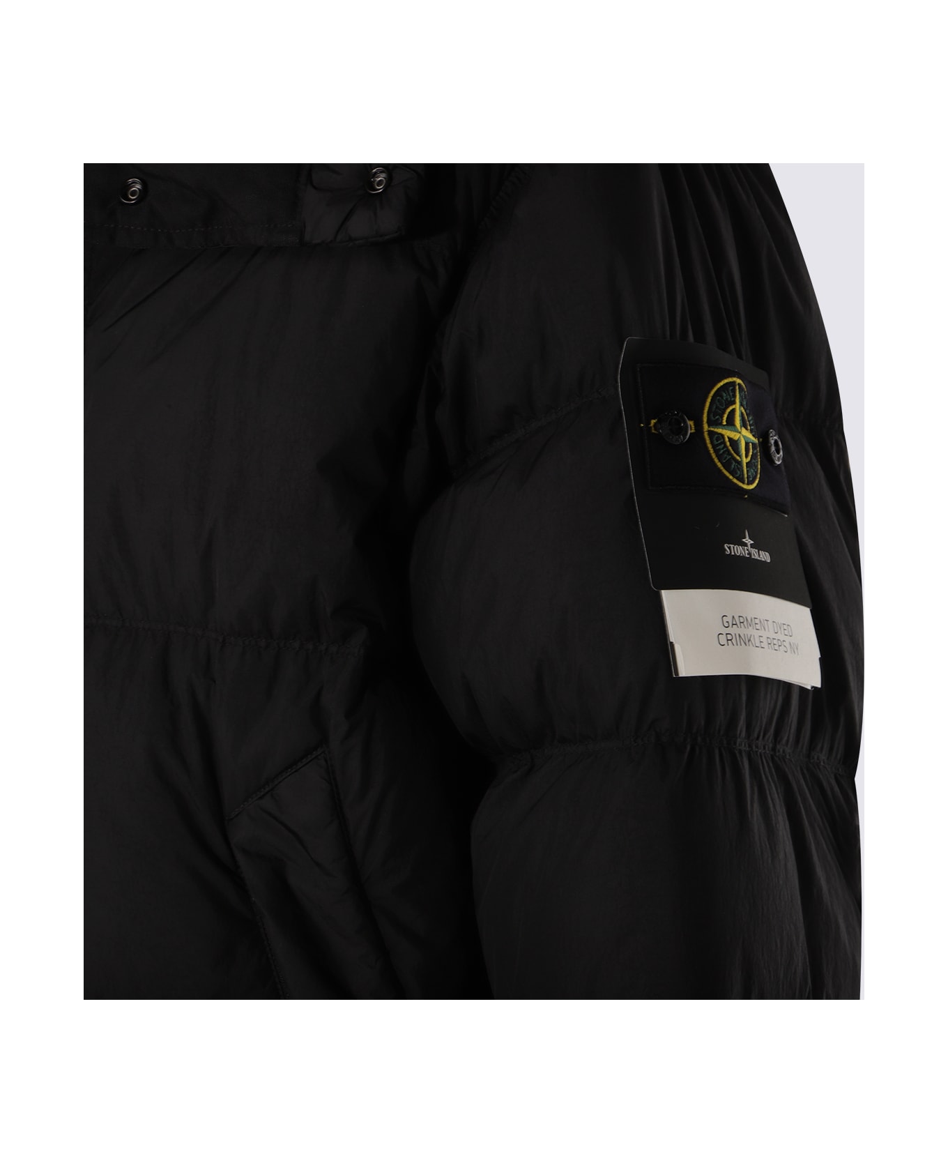 Stone Island Black Down Jacket - Black