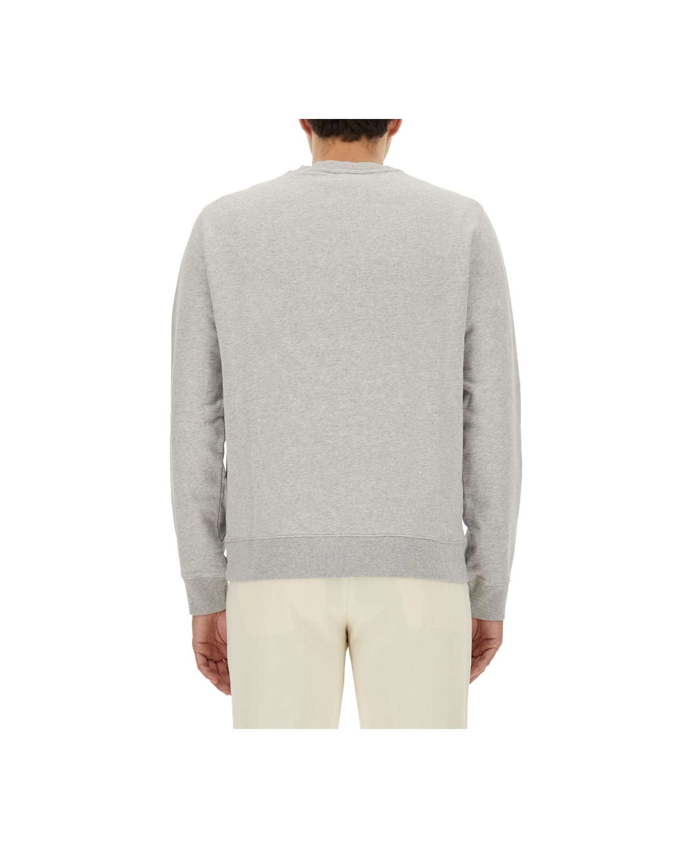 Maison Kitsuné Sweatshirt With Logo Print - GREY フリース