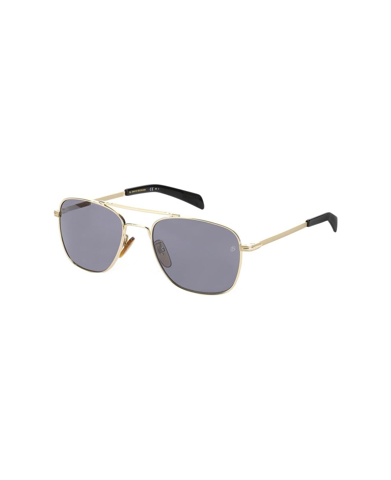 DB Eyewear by David Beckham Aviator Frame Sunglasses - J5G/T4 GOLD