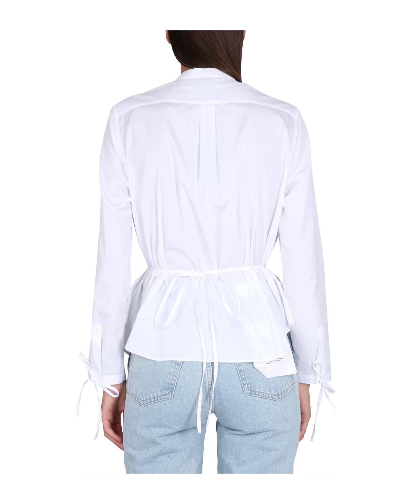 Aspesi Korean Collar Shirt - BIANCO
