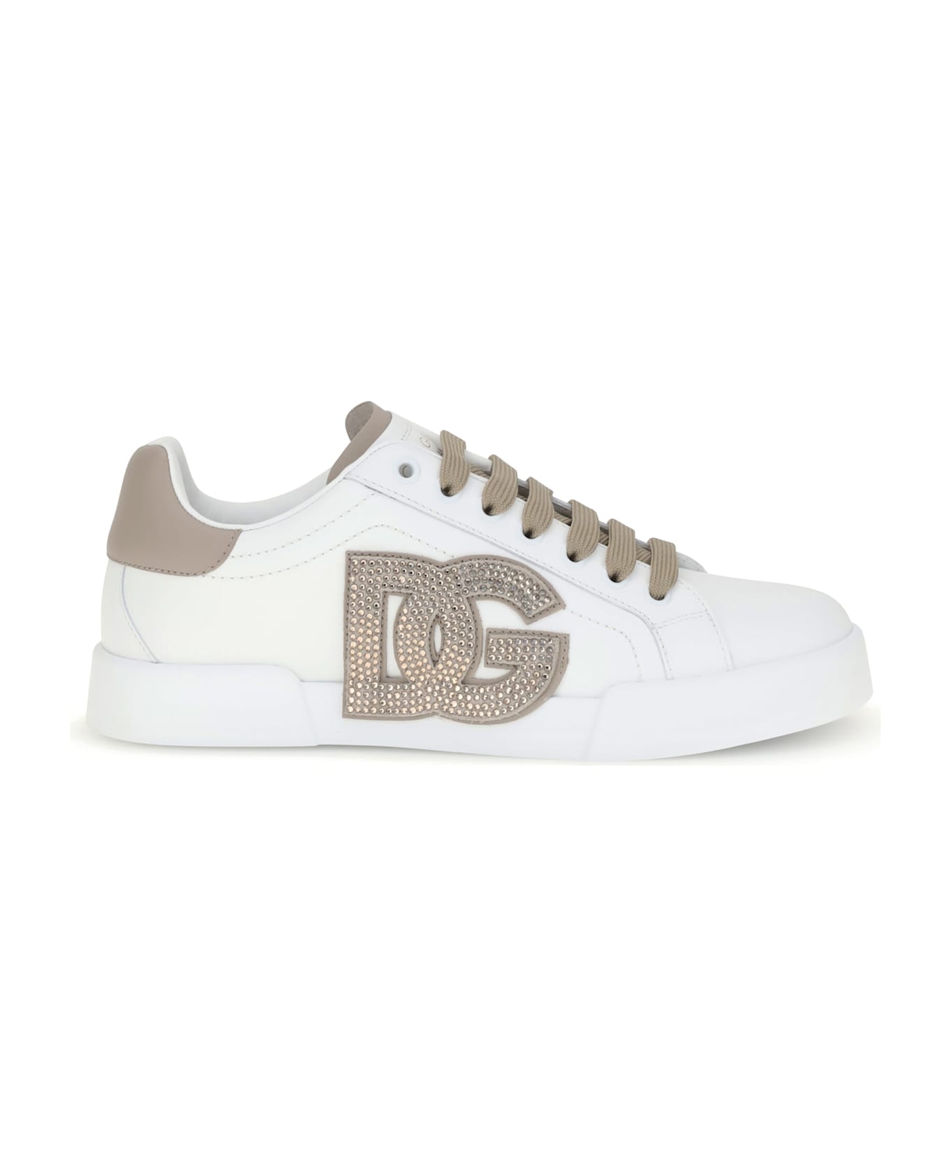 Dolce 
Gabbana Portofino Sneakers - Bianco Taupe