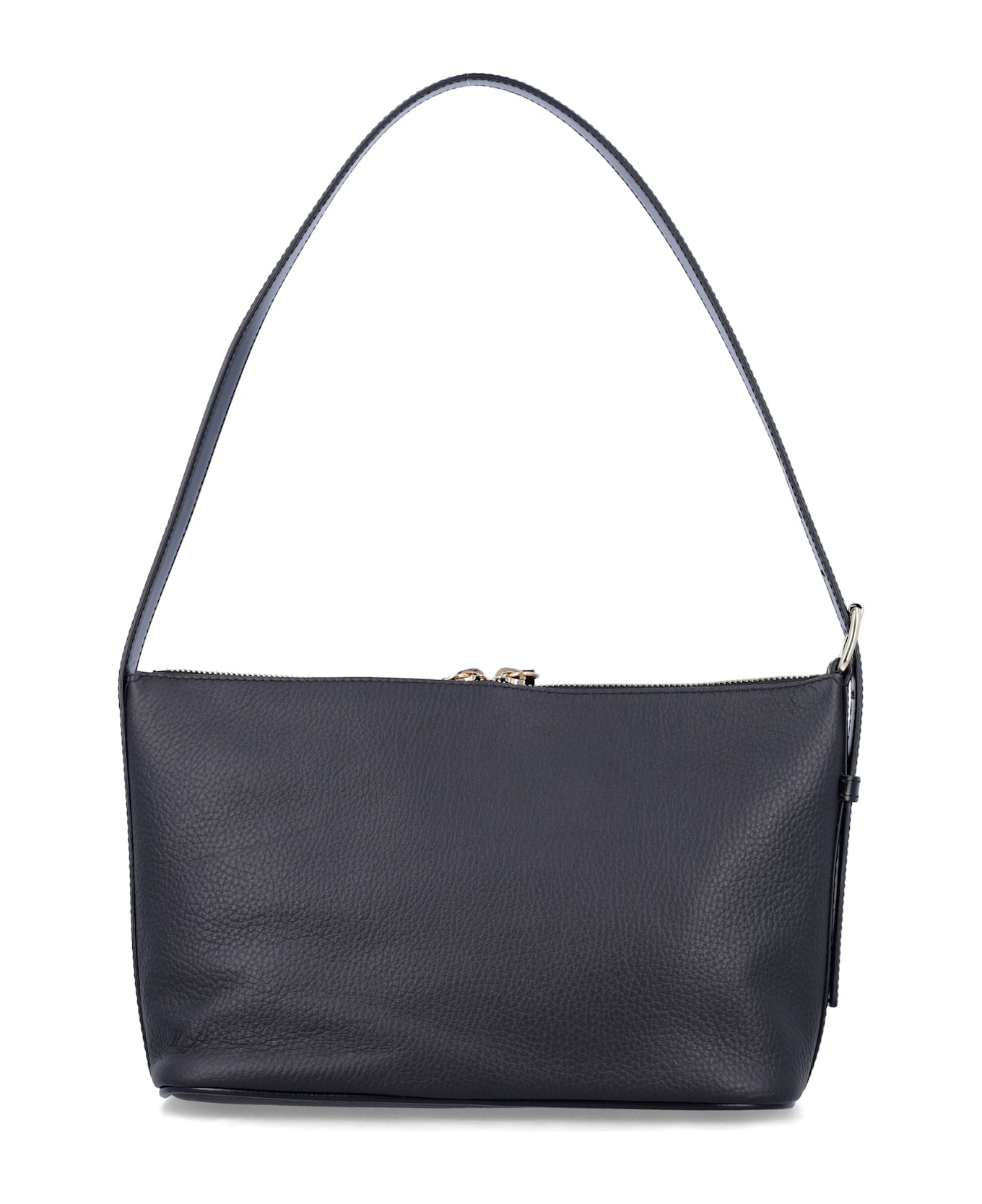 A.P.C. Vera Grained Leather Shoulder Bag - BLACK