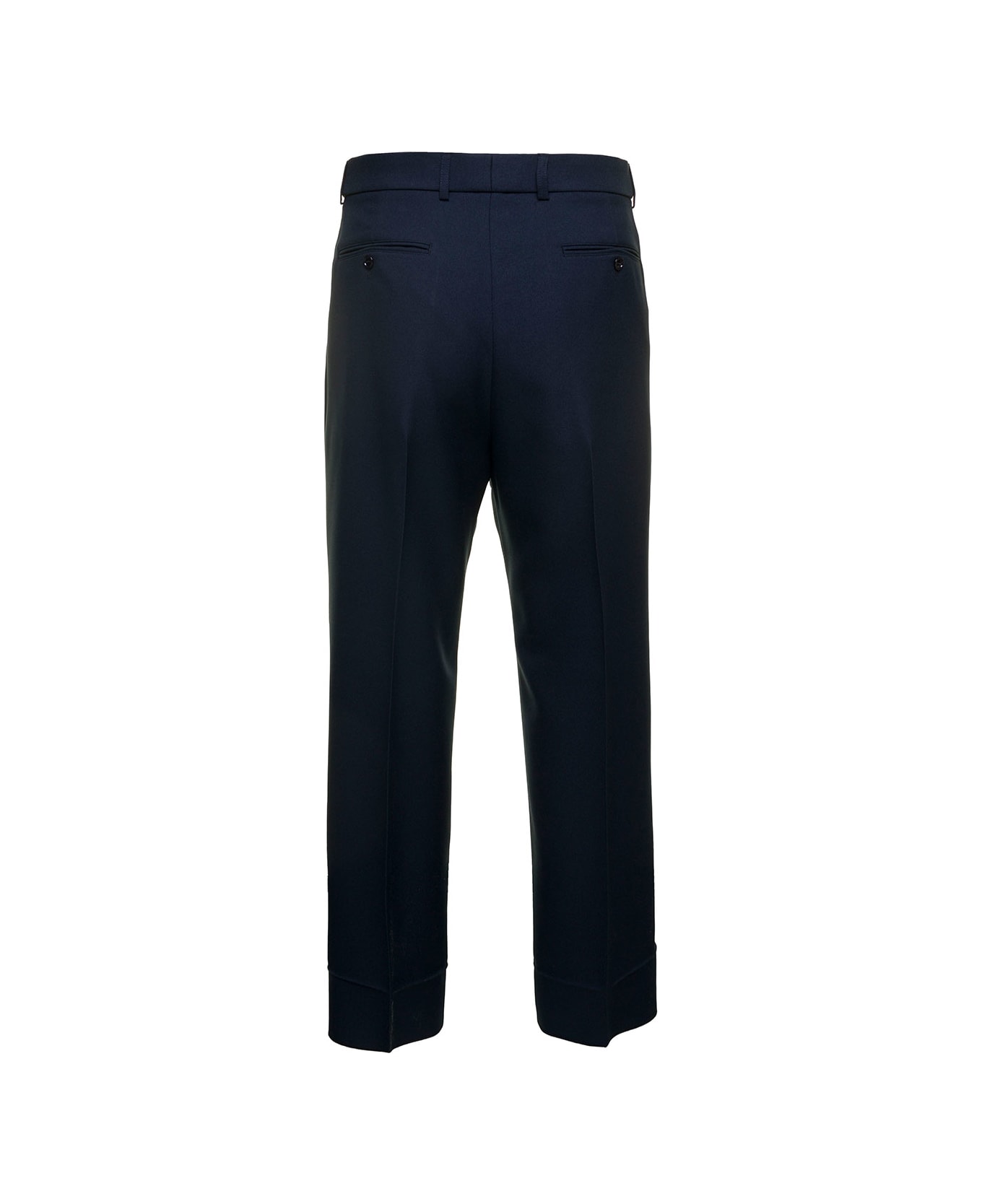 Gucci Pleat-front Trousers - Blue ボトムス