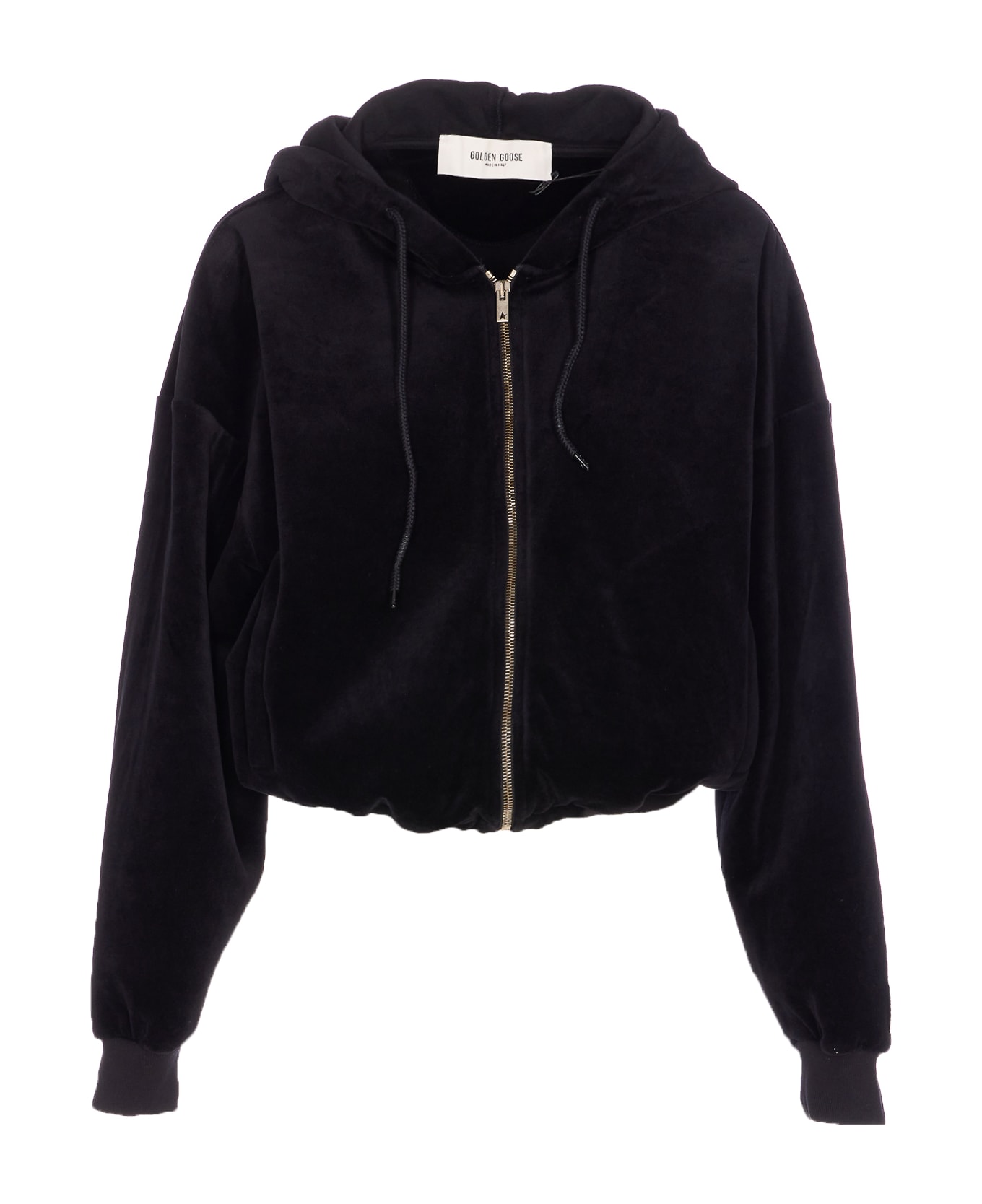 Golden Goose Journey Zip Up Hoodie - Black