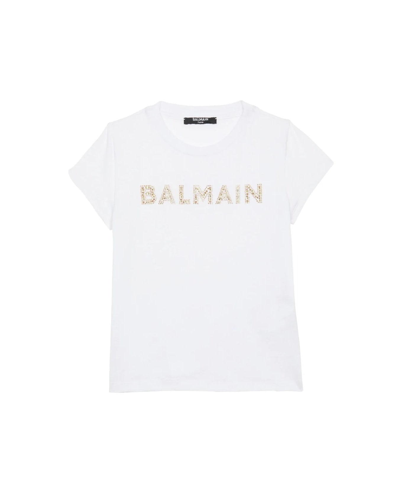 Balmain Logo T-shirt - White Tシャツ＆ポロシャツ