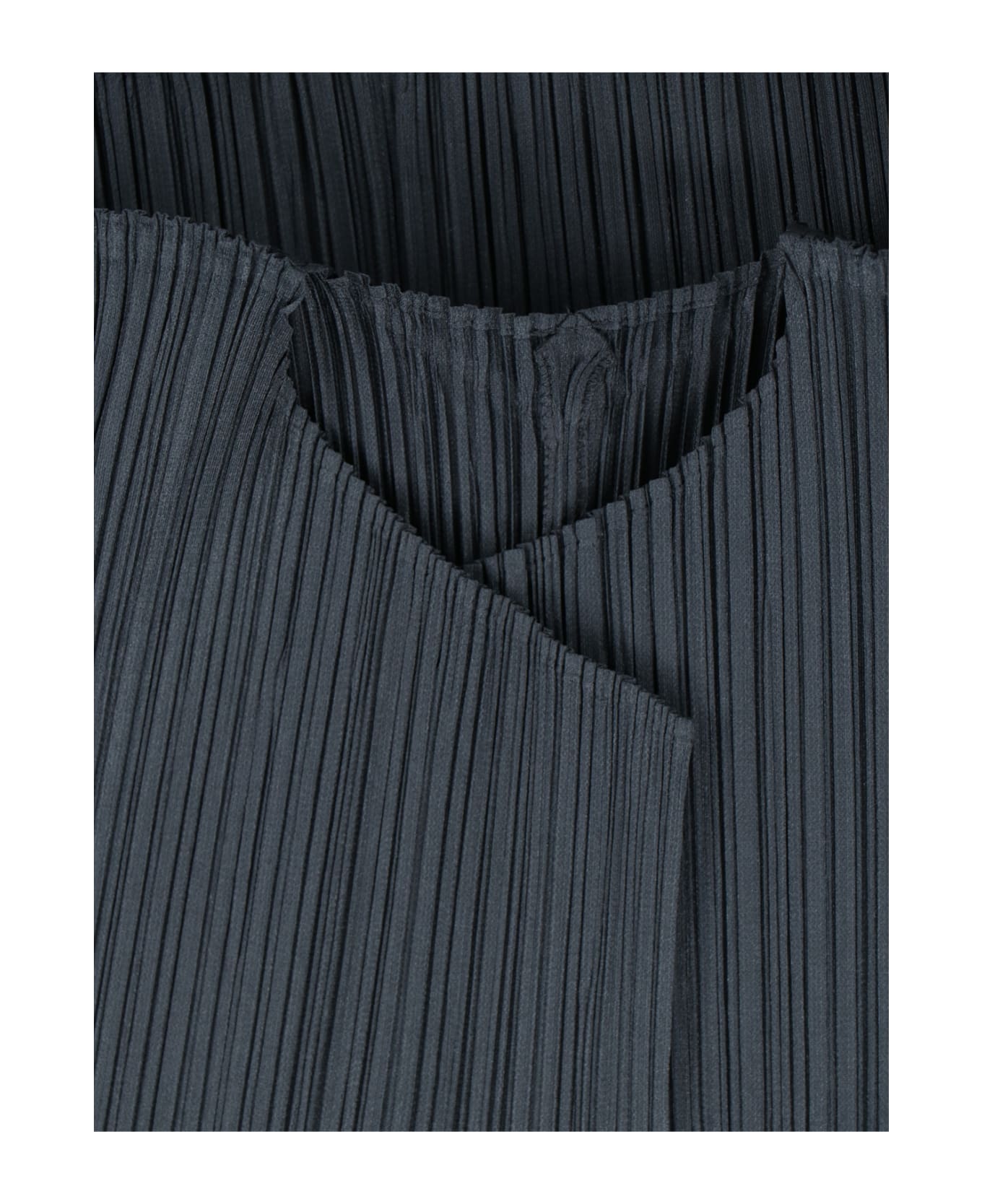 Pleats Please Issey Miyake Open Pleated Cardigan - Charcoal