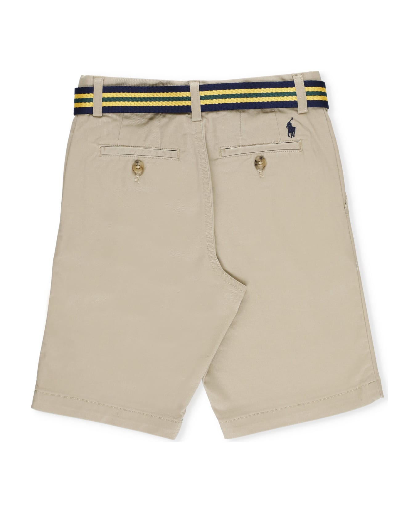 Ralph Lauren Pony Bermuda Shorts - Beige